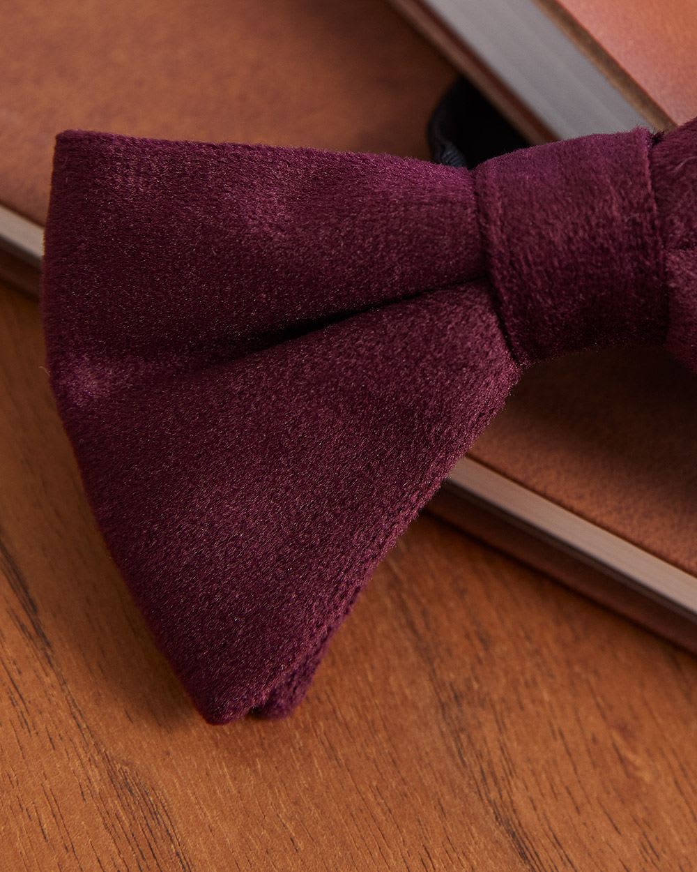 Solid Velvet Bow Tie