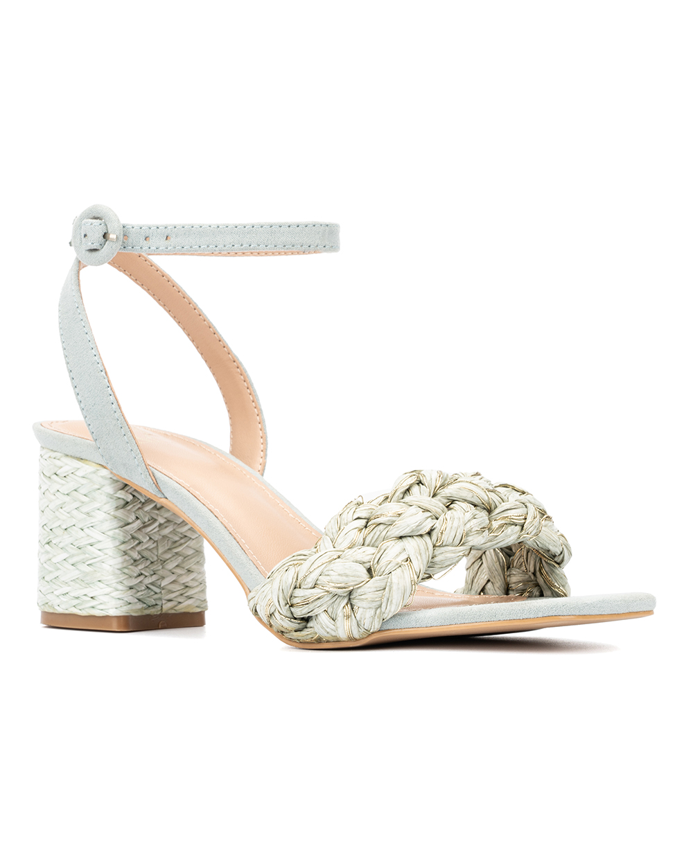 New York & Company Elissa Women's Braided Block Heels