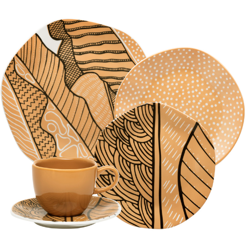 Oxford Ryo Roots 20 Pieces Dinnerware Set Service for 4