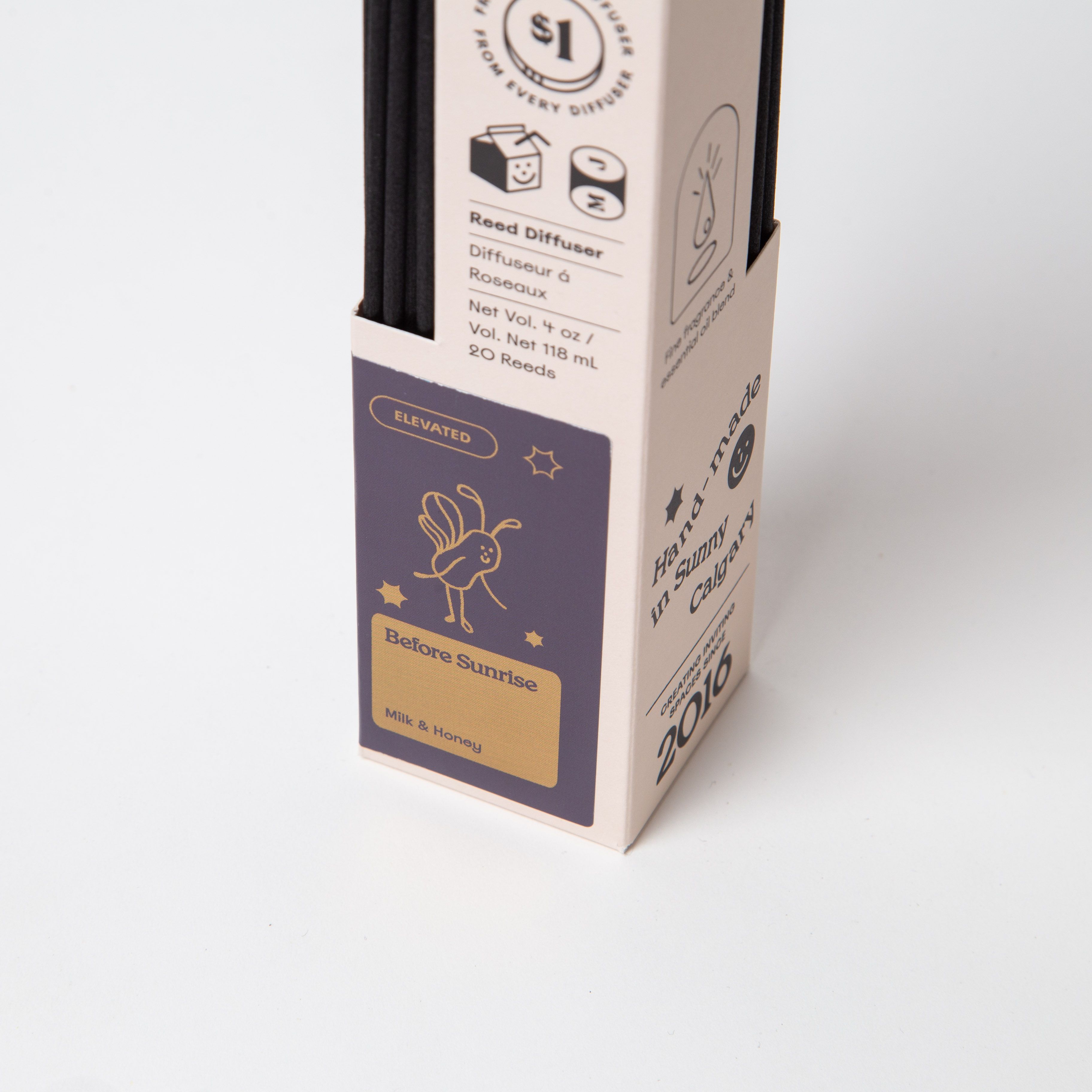 Milk Jar Before Sunrise Reed Diffuser | Milk & Honey 4oz