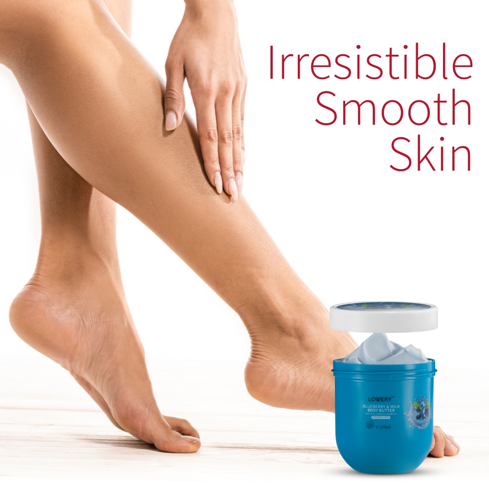 Lovery Blueberry Milk Whipped Body Butter - 2-pack Ultra-hydrating Body Cream