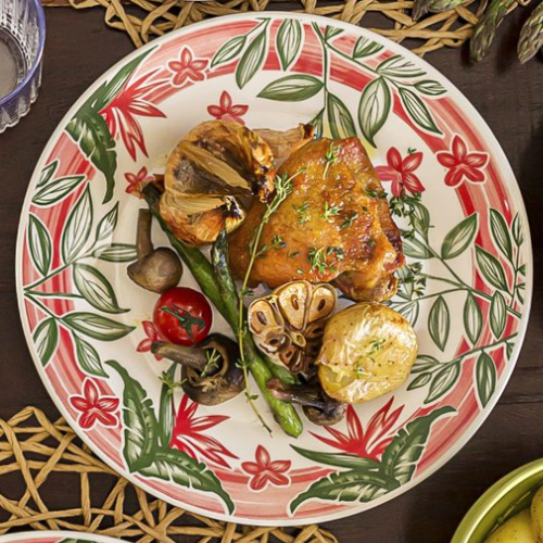 Oxford Donna Tropical Garden 20 Pieces Dinnerware Set Service for 4