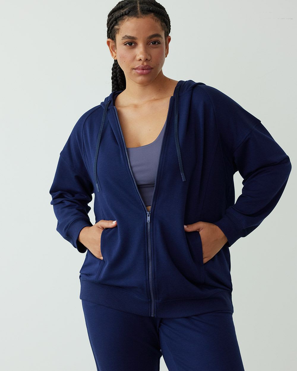 French Terry Long Jacket, Hyba