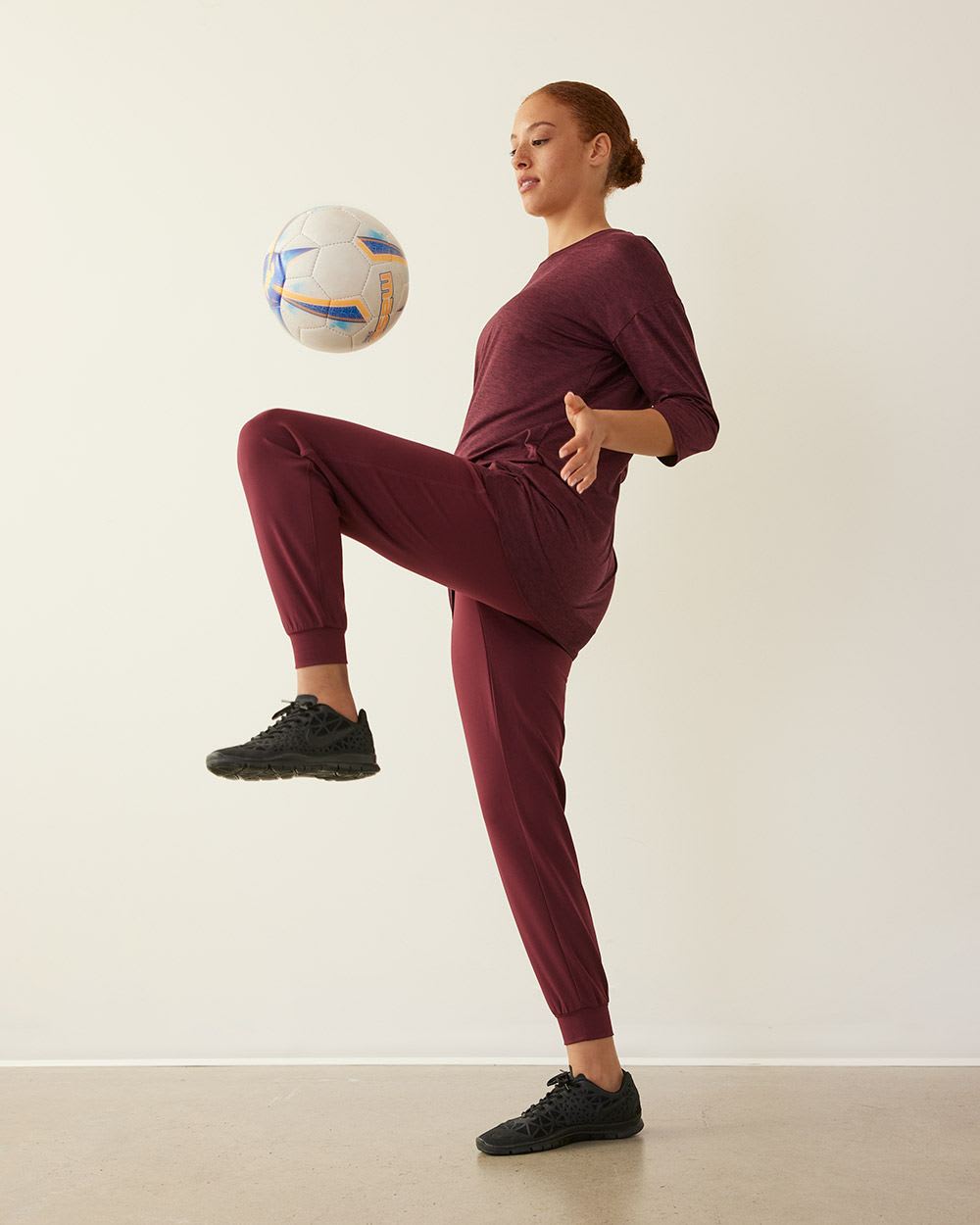 Long-Sleeve Crew-Neck Tunic, Dry Lux Hyba