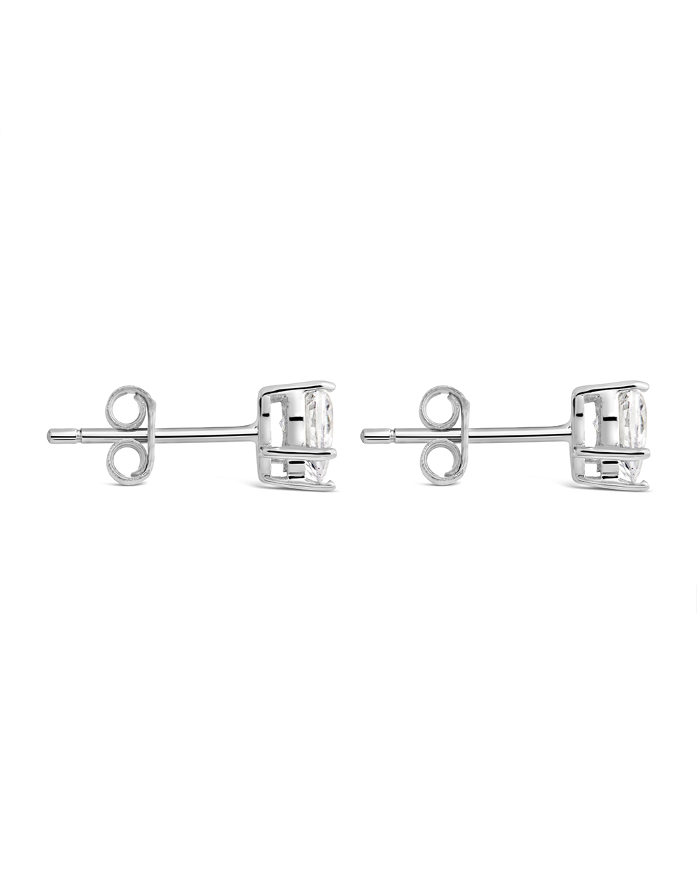 Sterling Forever - Sterling Silver 5mm Heart Cz Studs