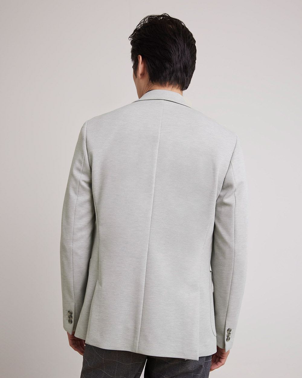 Slim-Fit Knit Blazer