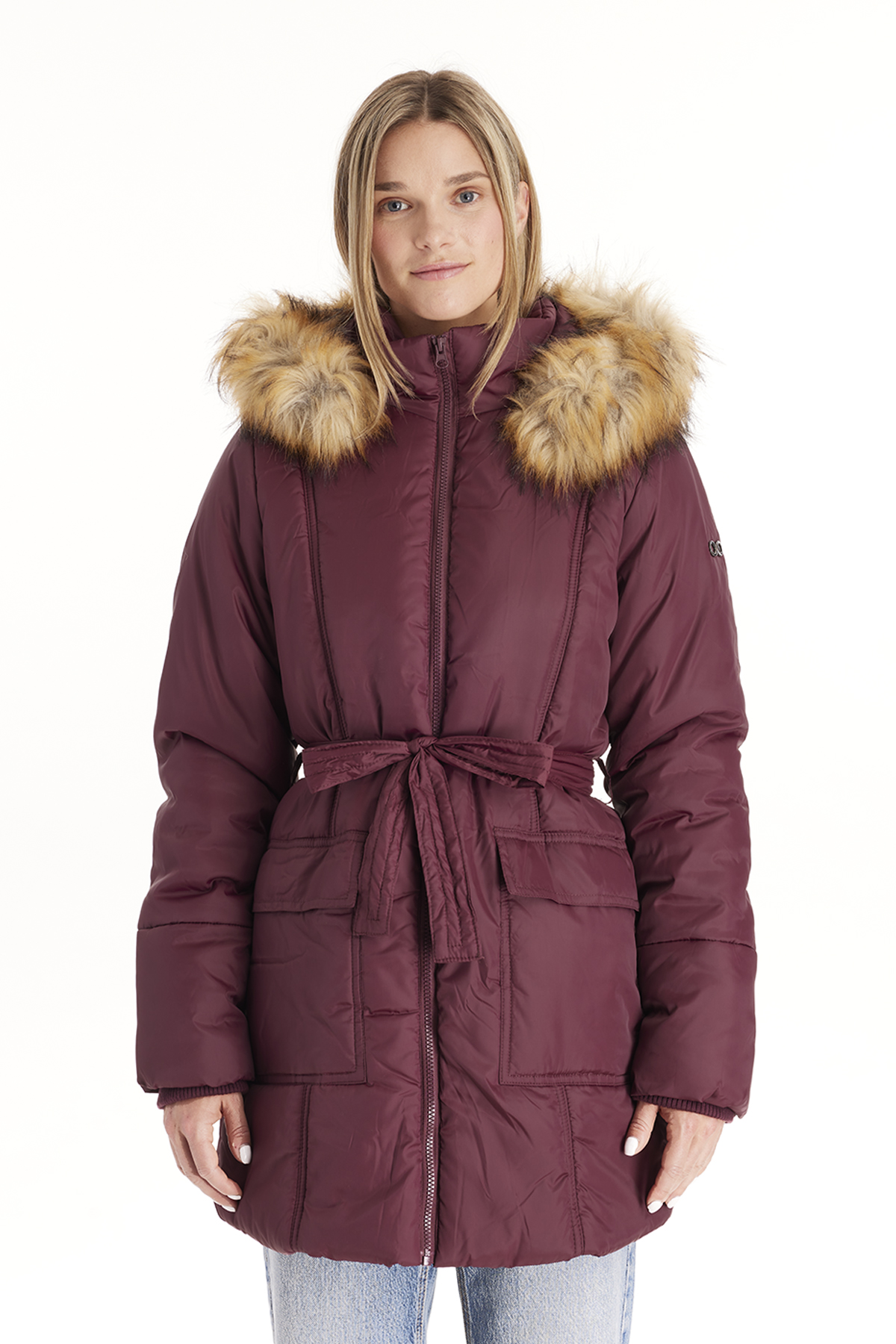 Belted Waterproof Winter Coat - Modern Eternity