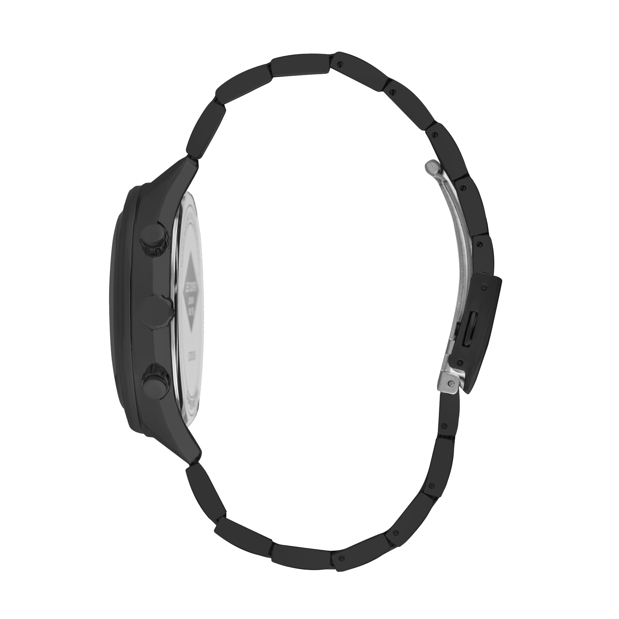 LEE COOPER-Men's Silver 47mm watch w/Black Dial