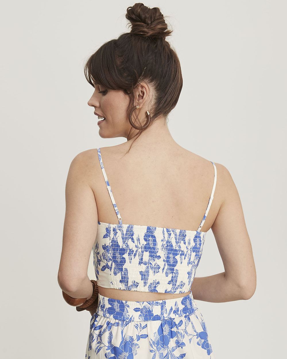 Poplin Tube Top with Adjustable Straps