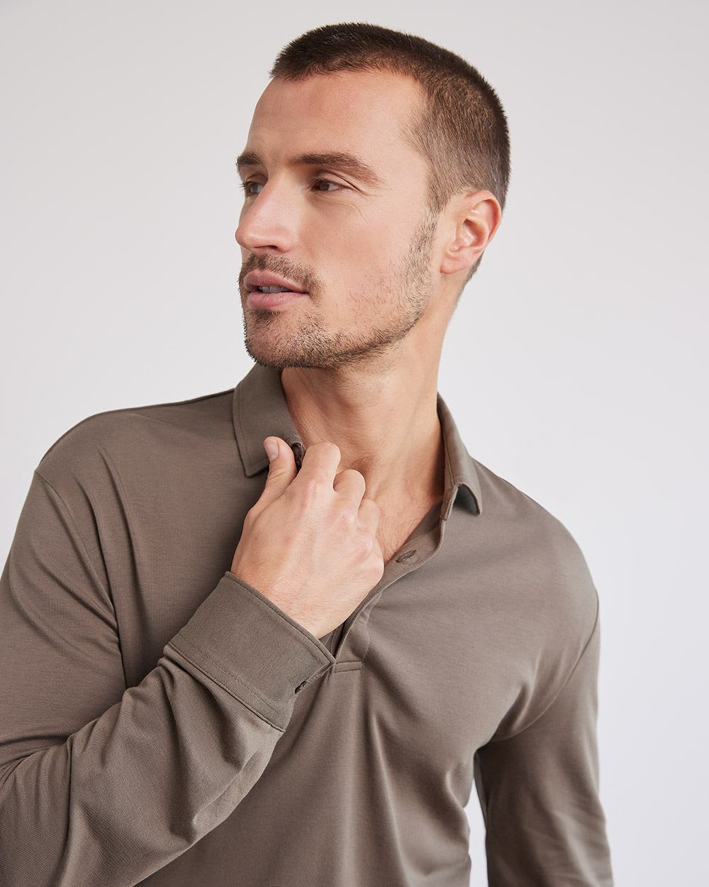 Long-Sleeve Supima (R) Cotton Polo