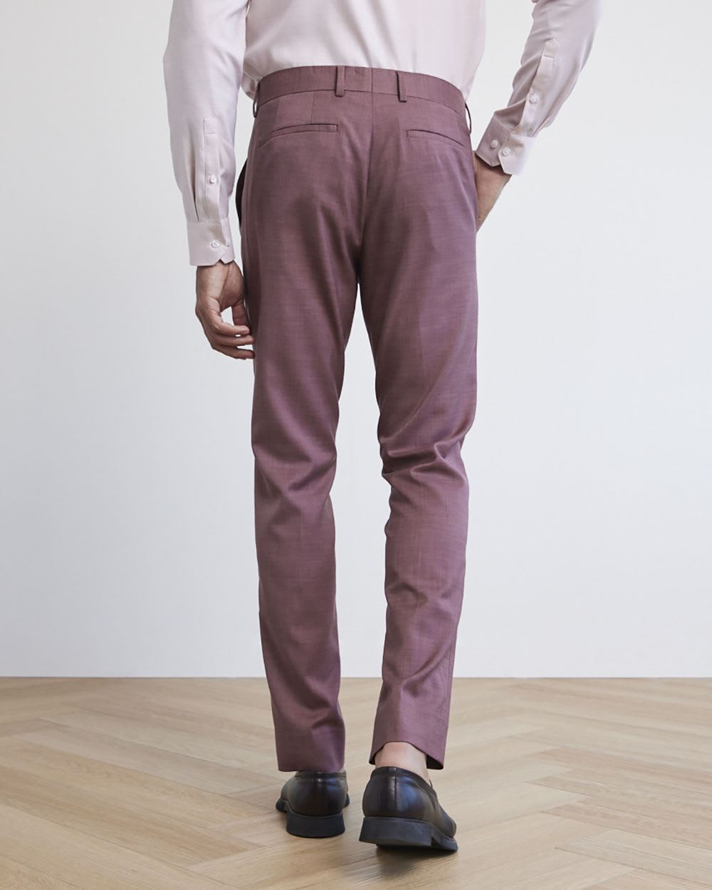 Slim-Fit Raspberry Suit Pant