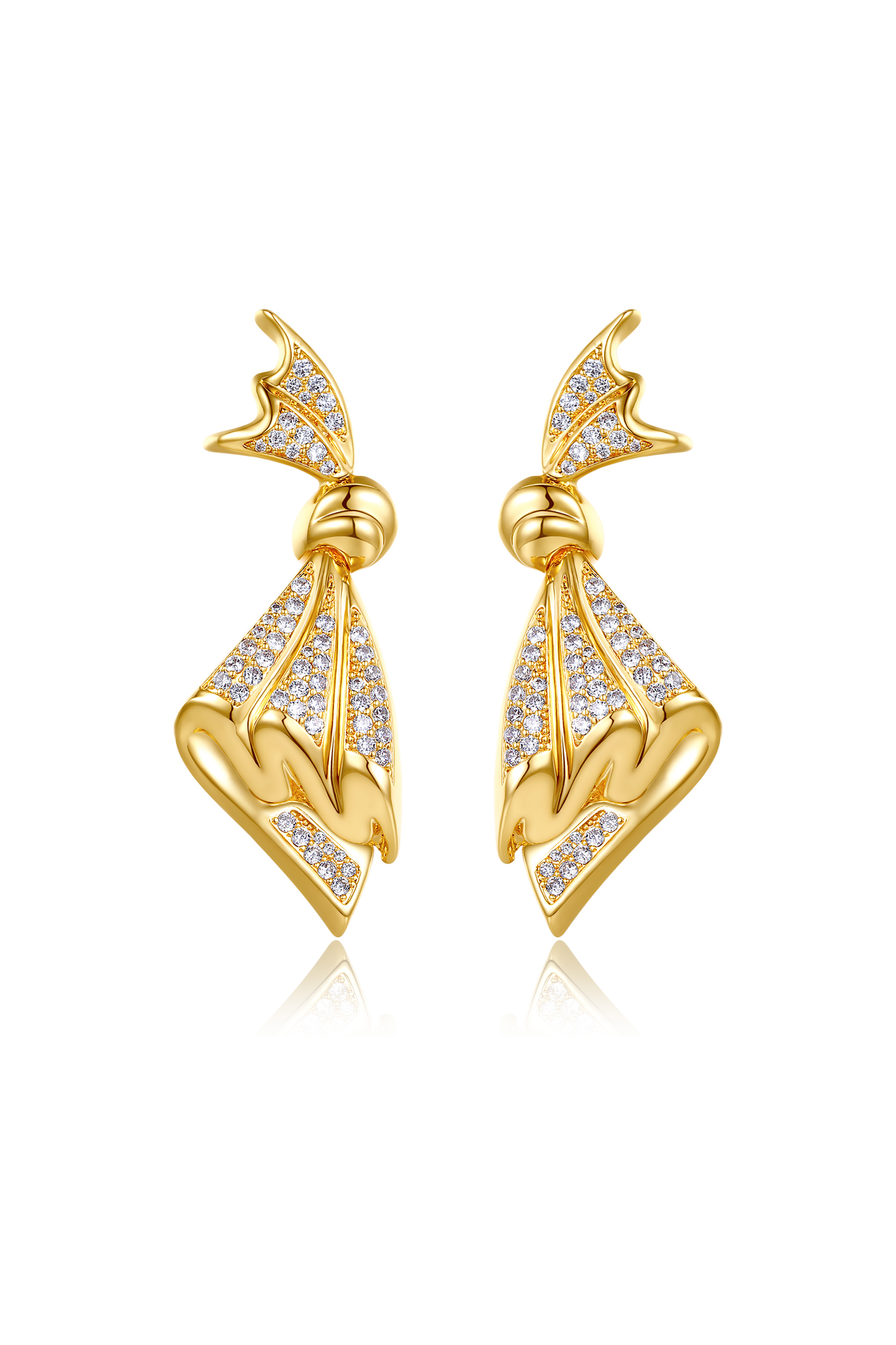 Classicharms-Pavé Butterfly Earrings