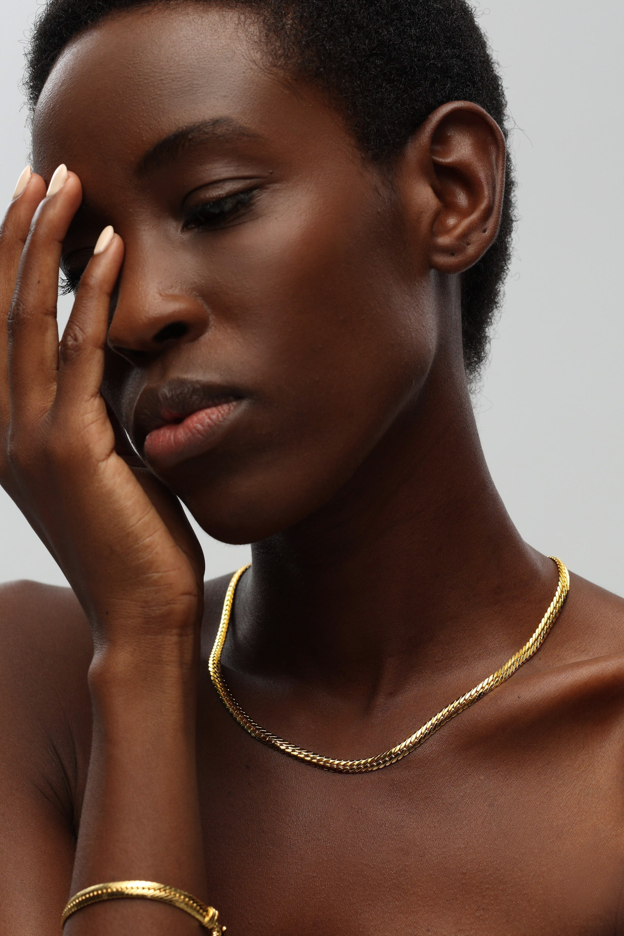 Classicharms-Classic Herringbone Necklace