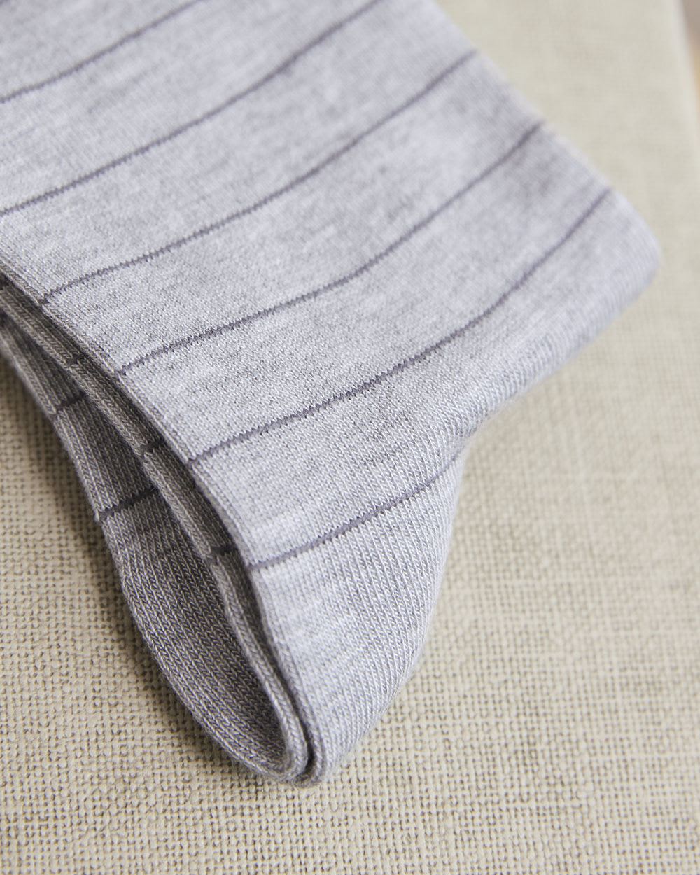 Bamboo Crew Socks with Stripes