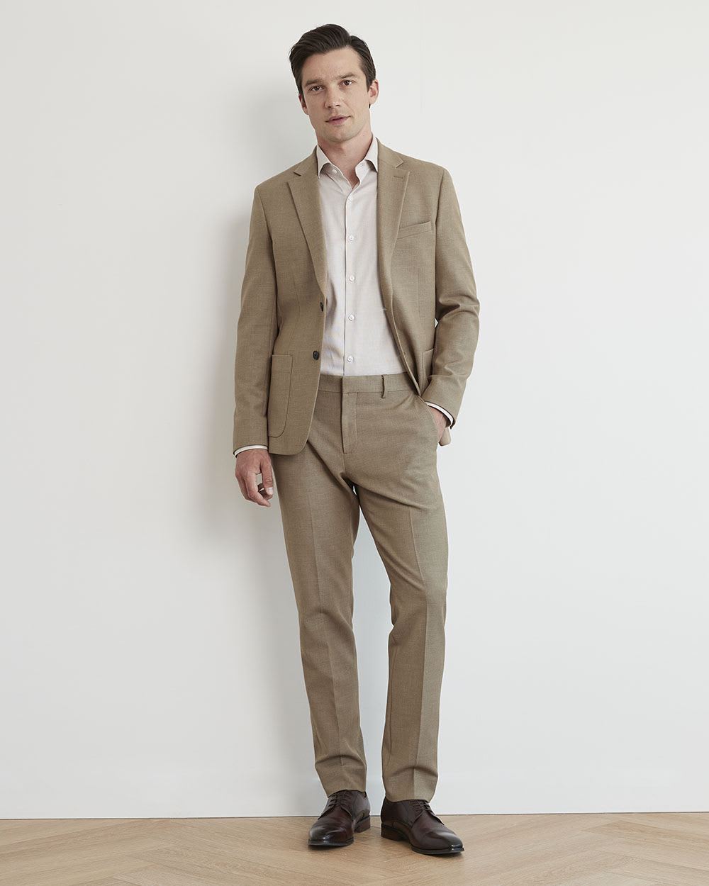 Slim-Fit Knit-Like Blazer