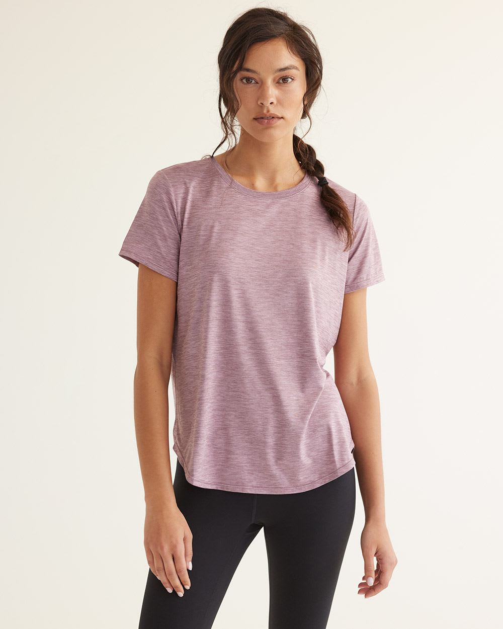 Short-Sleeve Crew-Neck Tee, Dry Lux Hyba, Hyba Essentials
