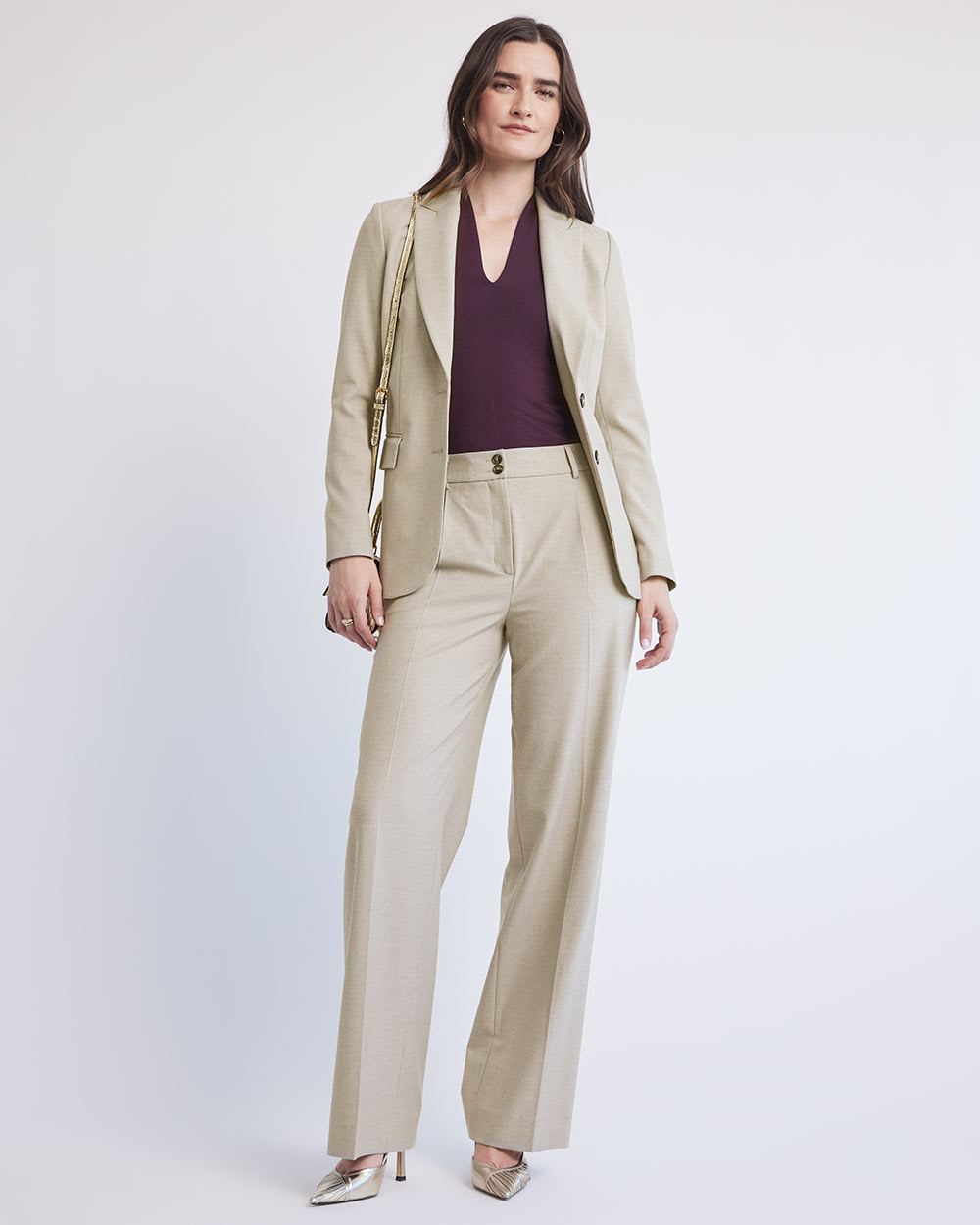 Fitted Sleeveless V-Neck T-Shirt