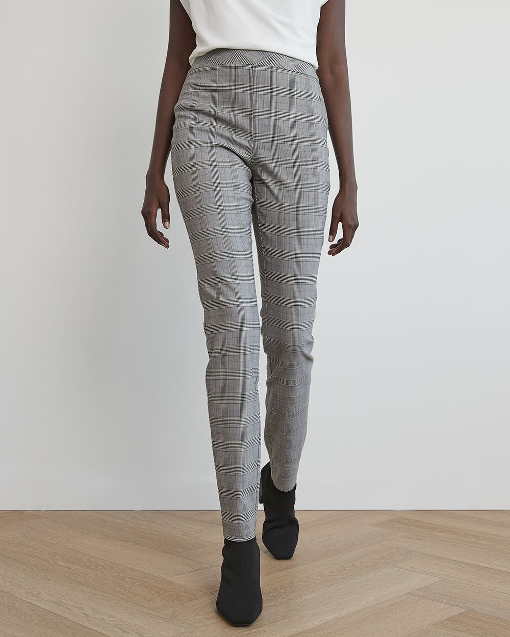 High-Rise Long Plaid City Legging Pant