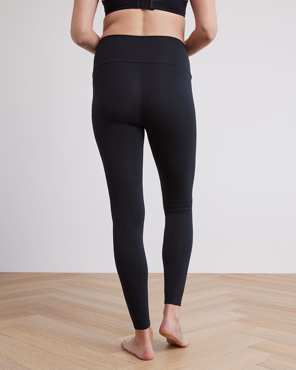 Half-Panel Cotton Spandex Legging - Thyme Maternity