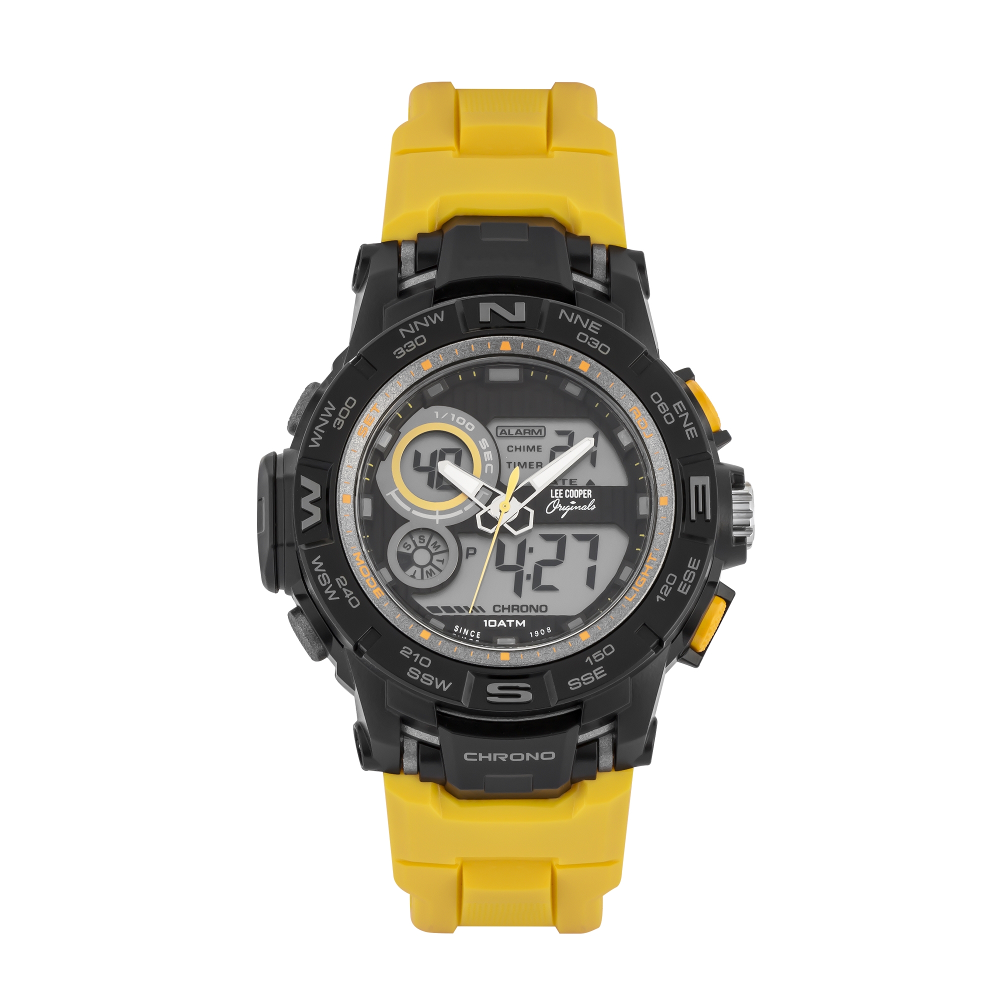 LEE COOPER-Digital Black 45mm watch w/LCD Display Dial