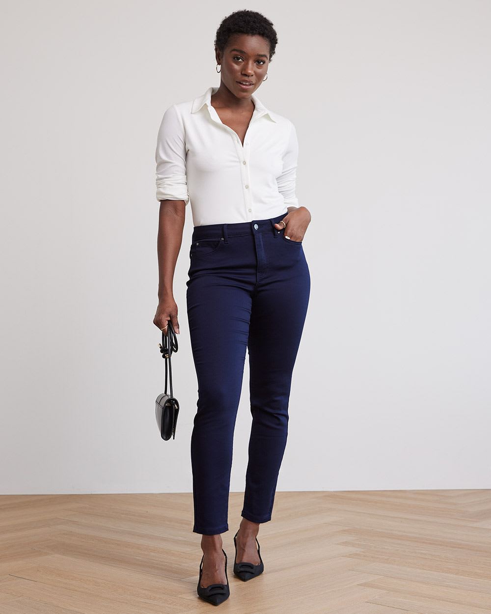 Solid Mid-Rise Natalie Jegging - 28"