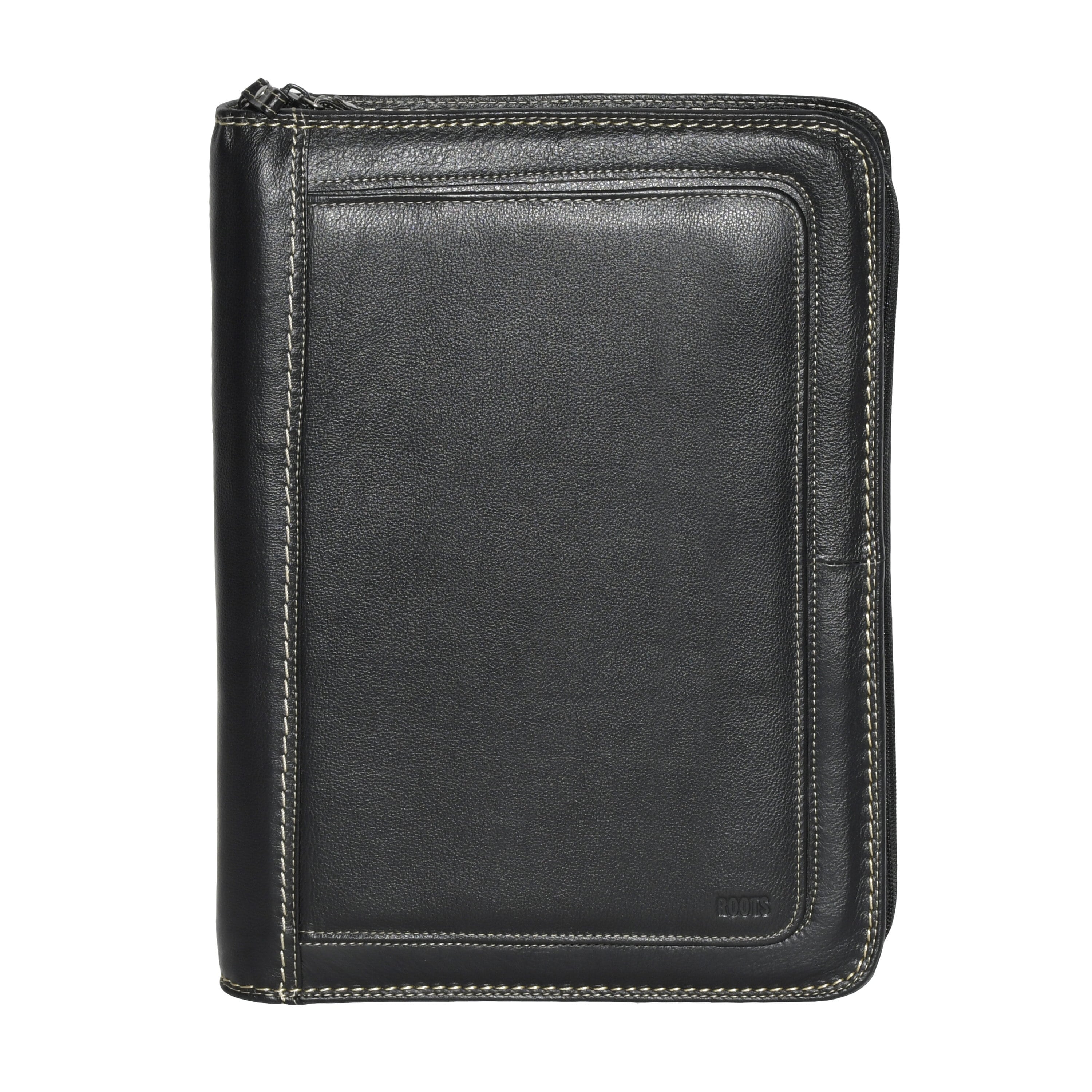 Roots Portfolio with Zipper Round and Magnetic Closure
