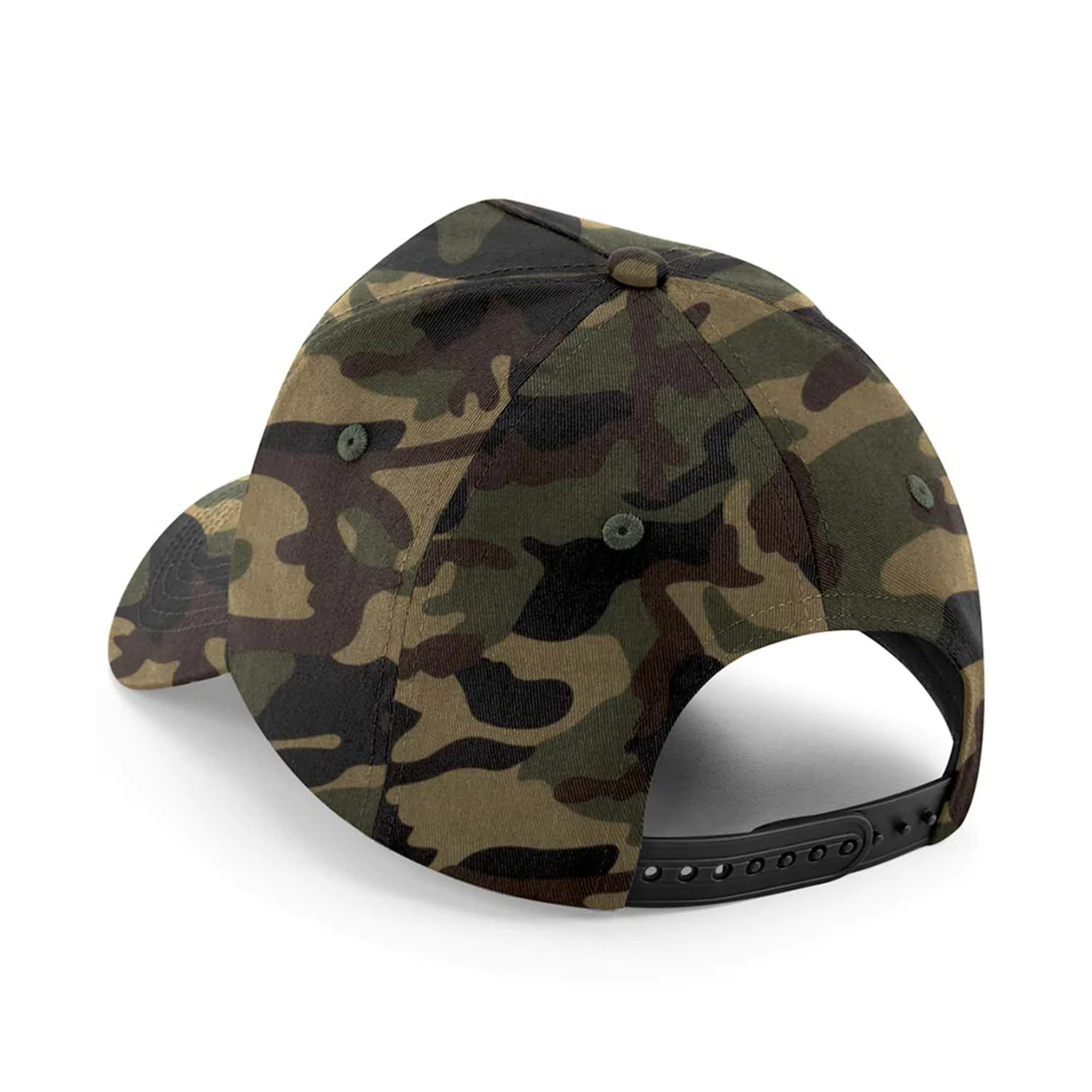 Beechfield - Unisex Adult Camo Removable Patch Baseball Cap