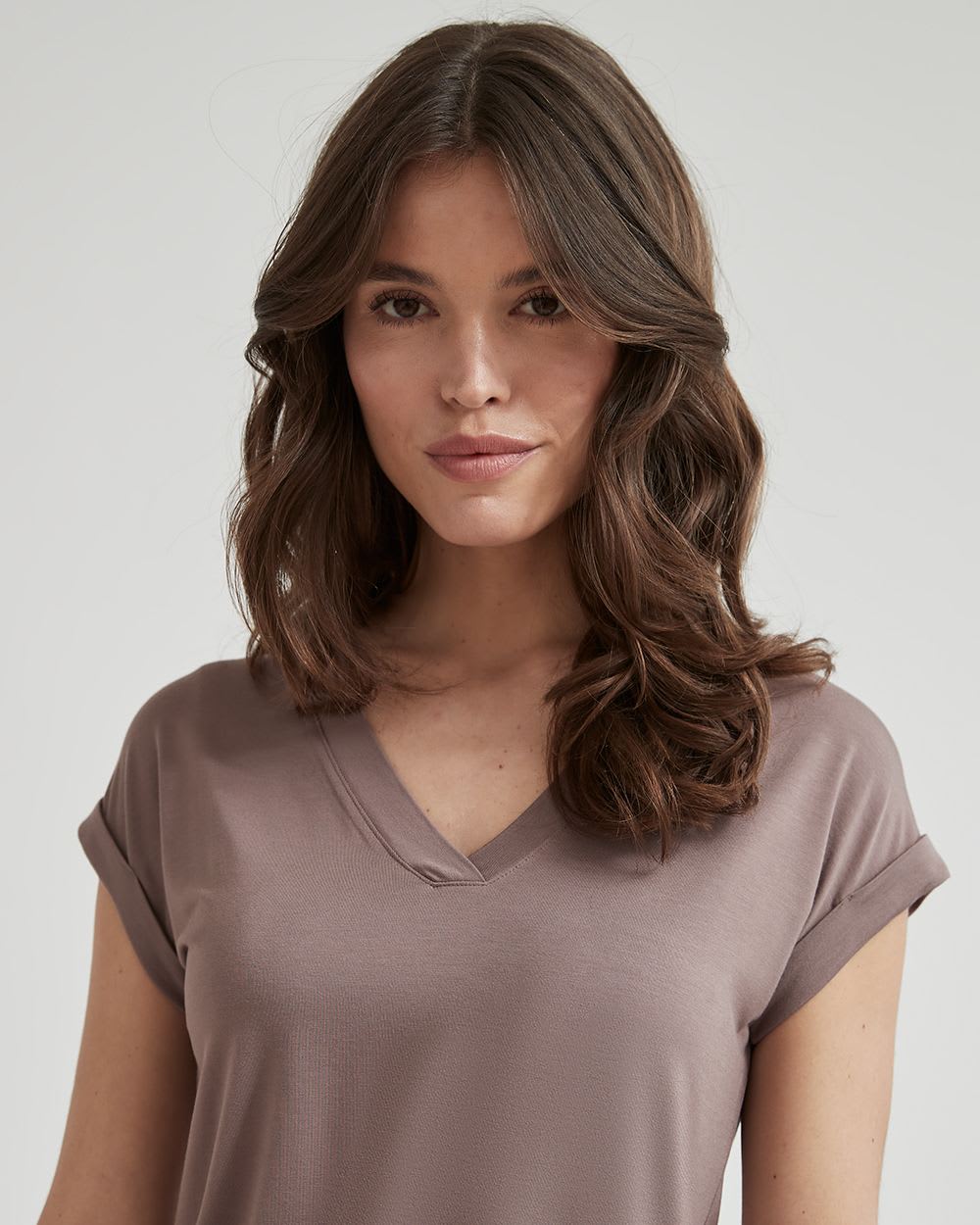 Basic Relaxed Fit V-Neck T-Shirt