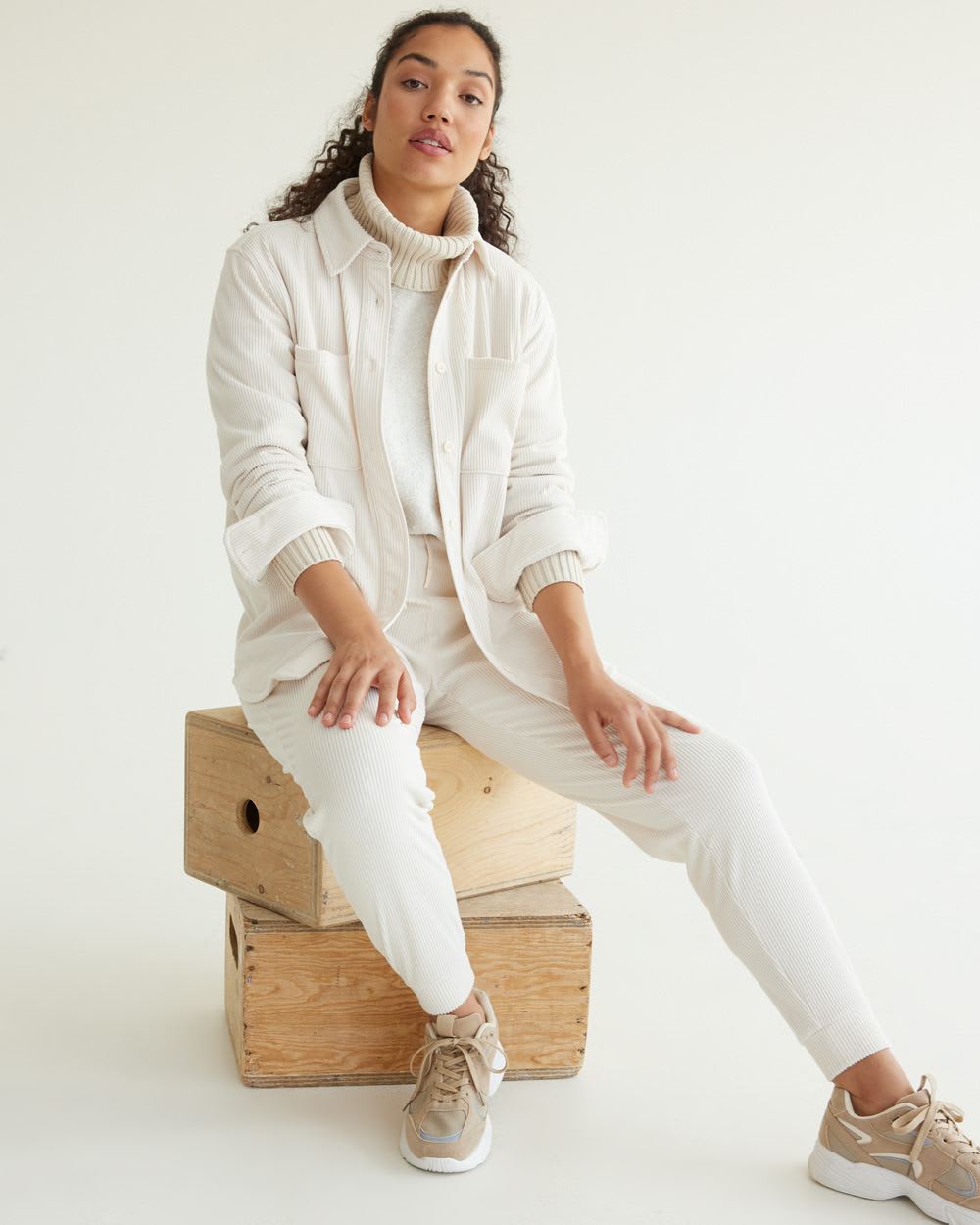 Velvet Ottoman-Knit Jogger - Hyba