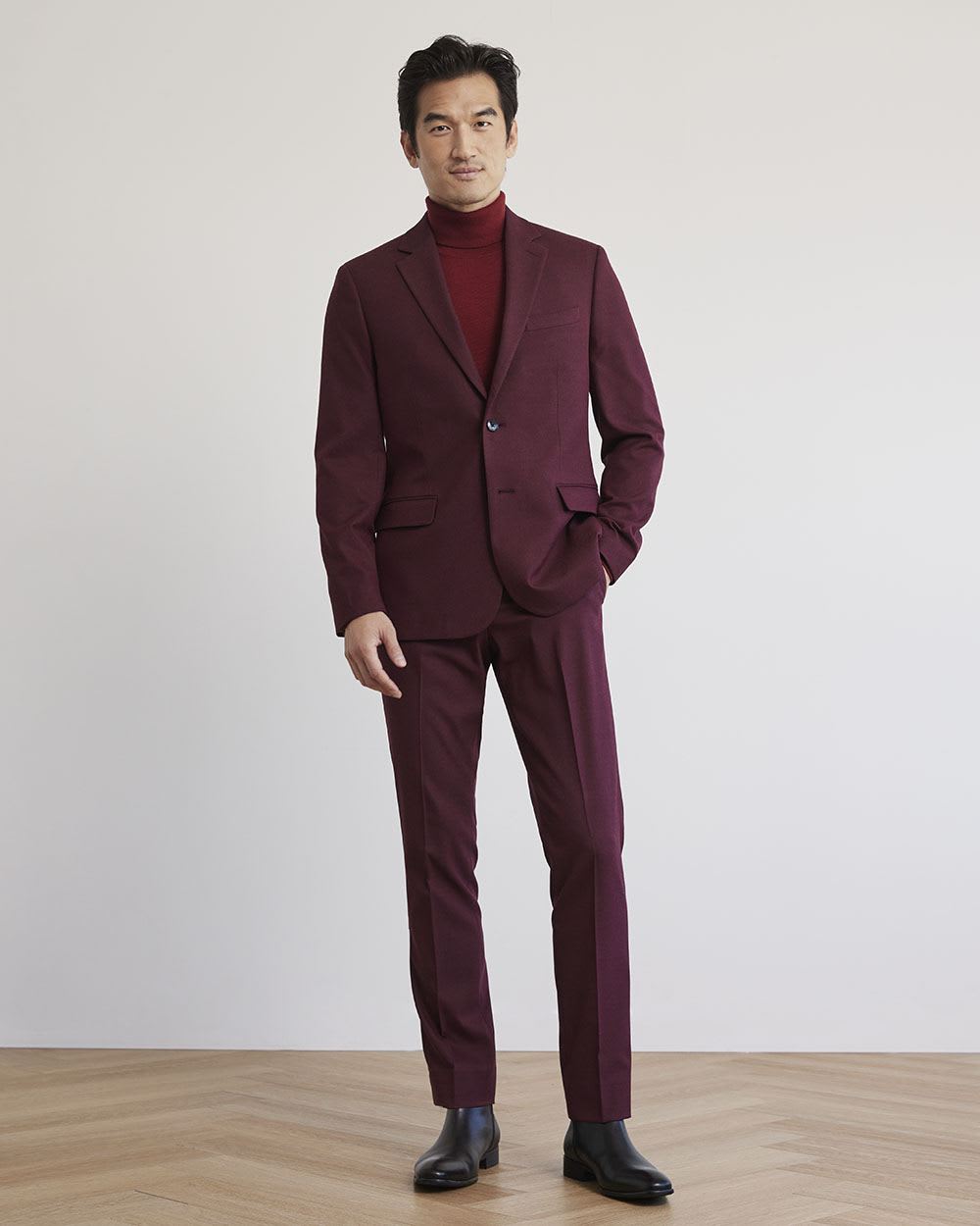 Basic Long-Sleeve Turtleneck Sweater