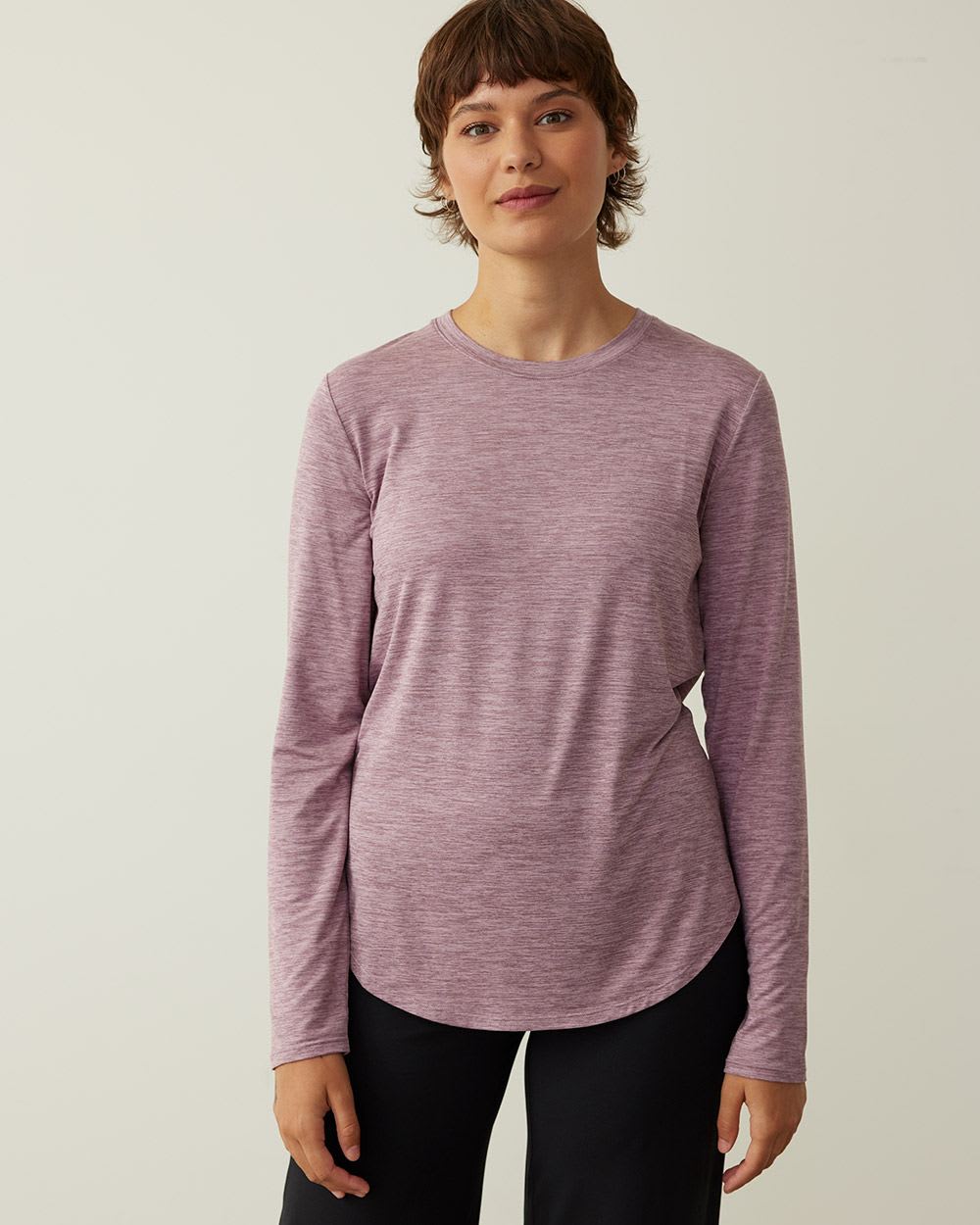 Long-Sleeve Crew-Neck Tee - Dry Lux Hyba Essentials