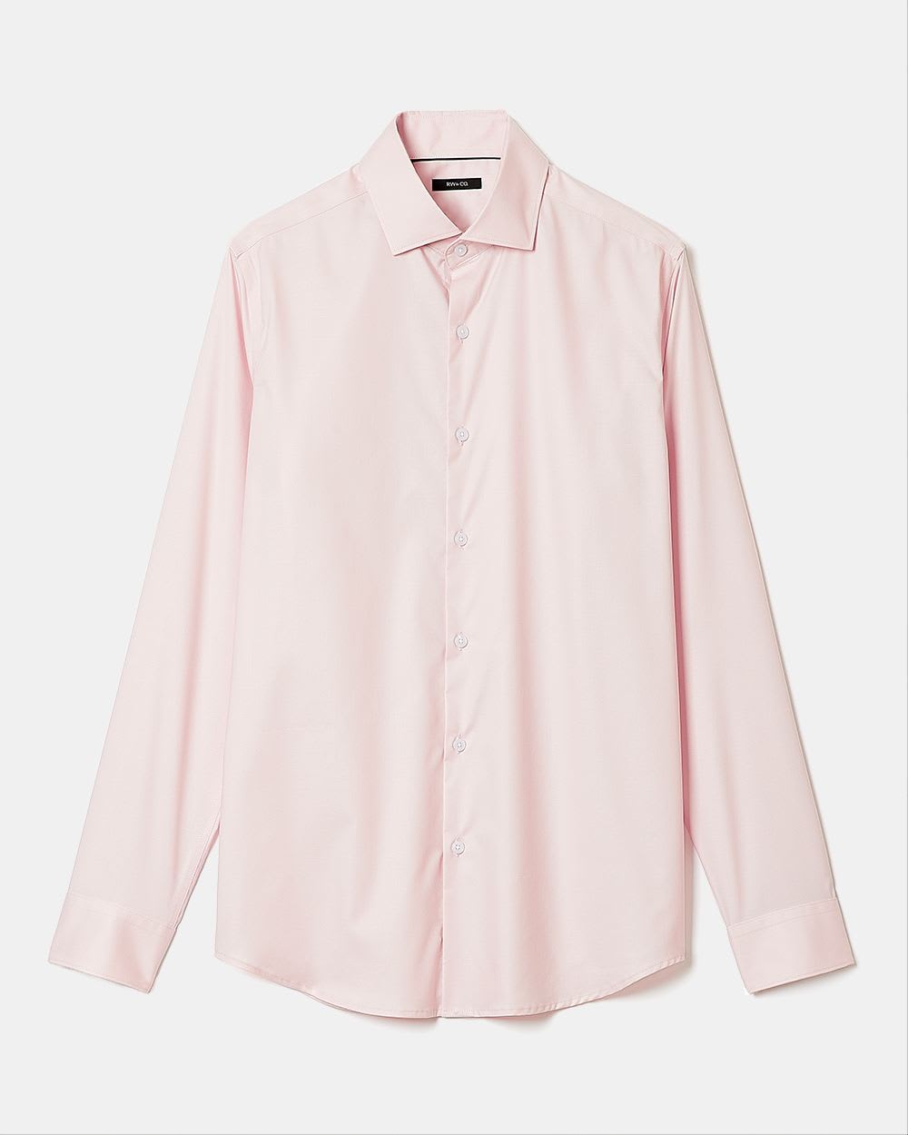 Slim-Fit Solid Sateen Dress Shirt