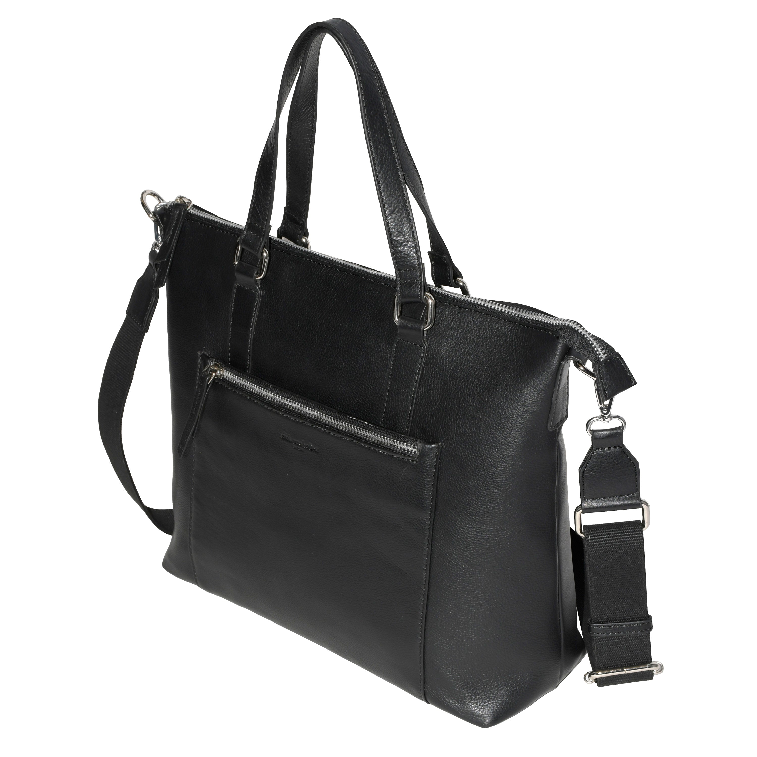 Club Rochelier Large Leather Crossbody Business Tote