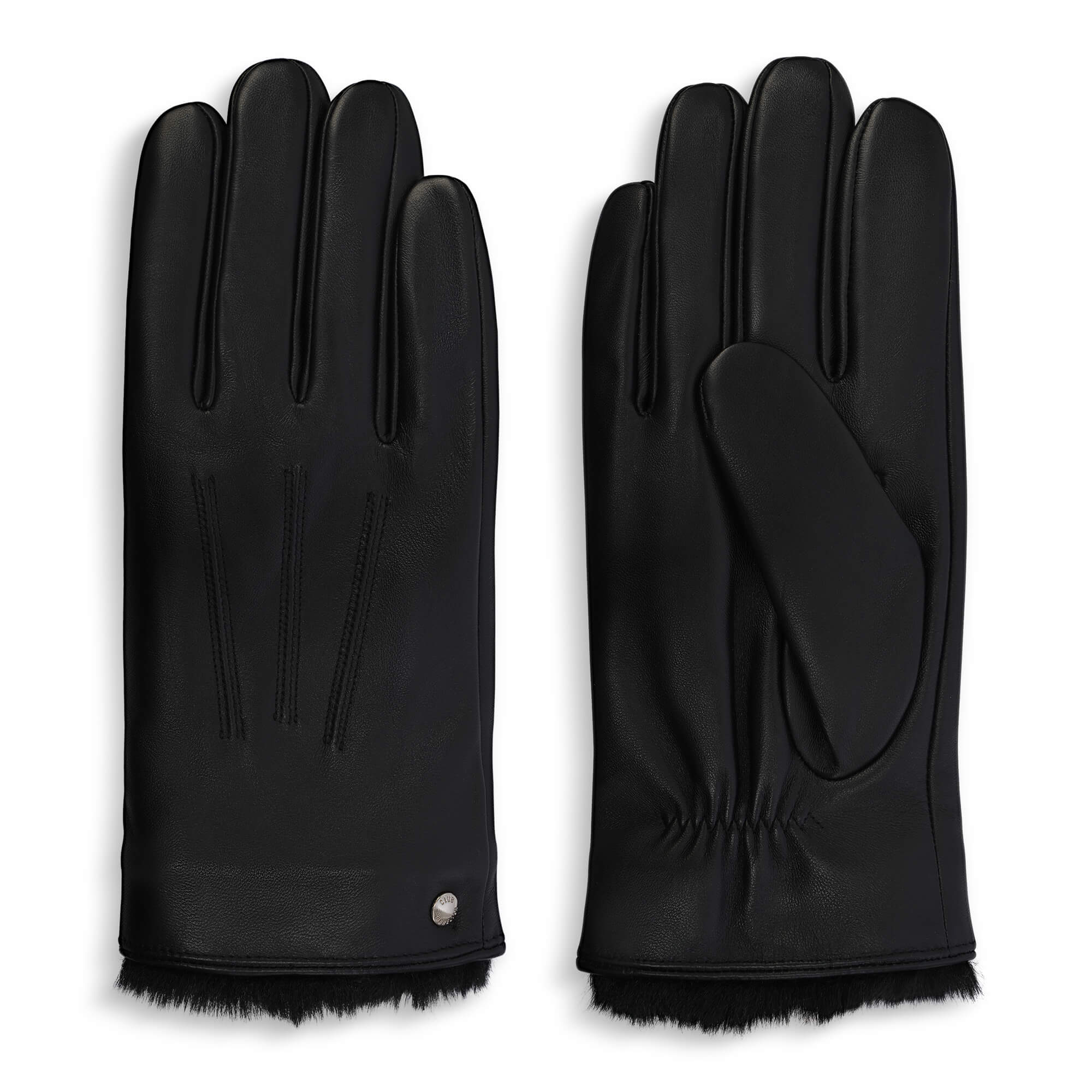 CR Men's - Leather Glove with Faux Fur Cuff