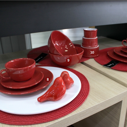 Oxford Unni Red 20 Pieces Dinnerware Set Service for 4