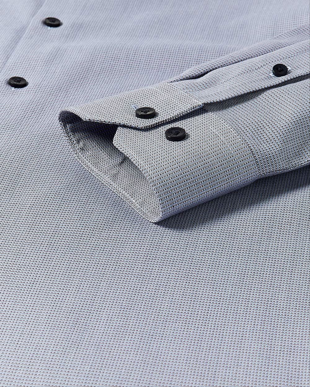 Regular-Fit Two-Tone Dobby Dress Shirt