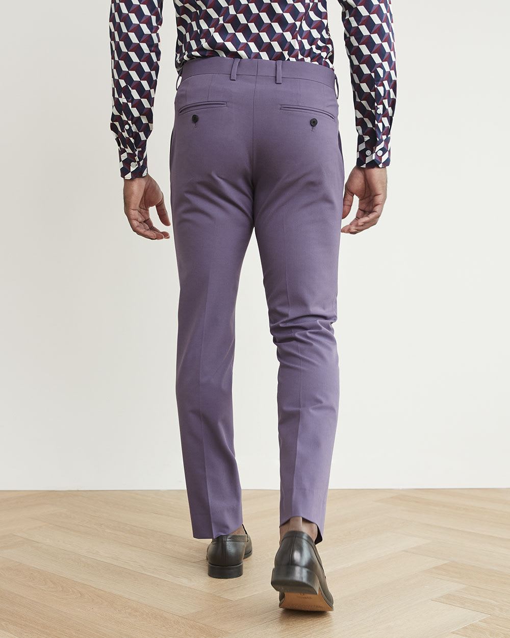 Slim-Fit Purple Suit Pant