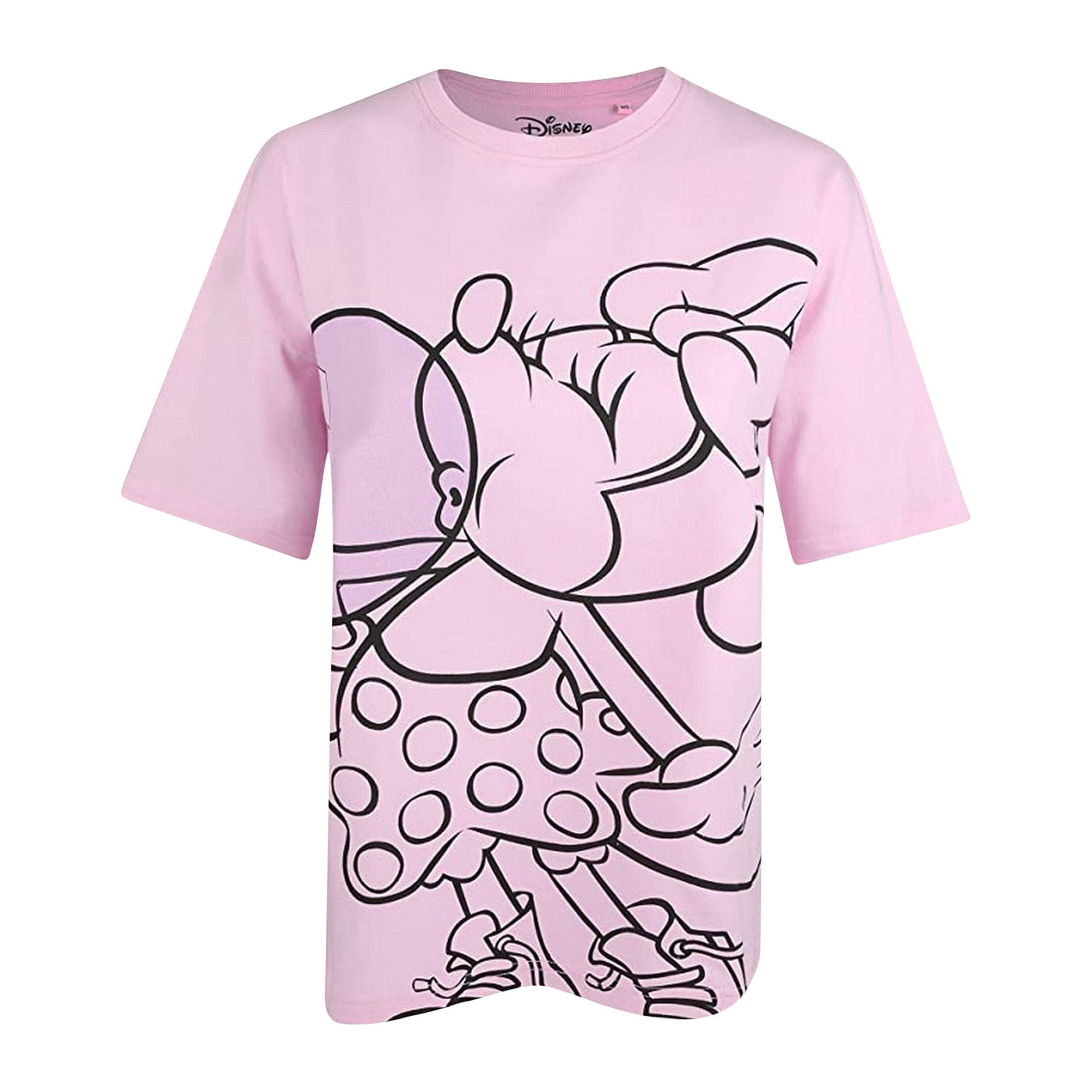 Disney - Womens/Ladies Minnie Mouse Bubblegum Slouch T-Shirt