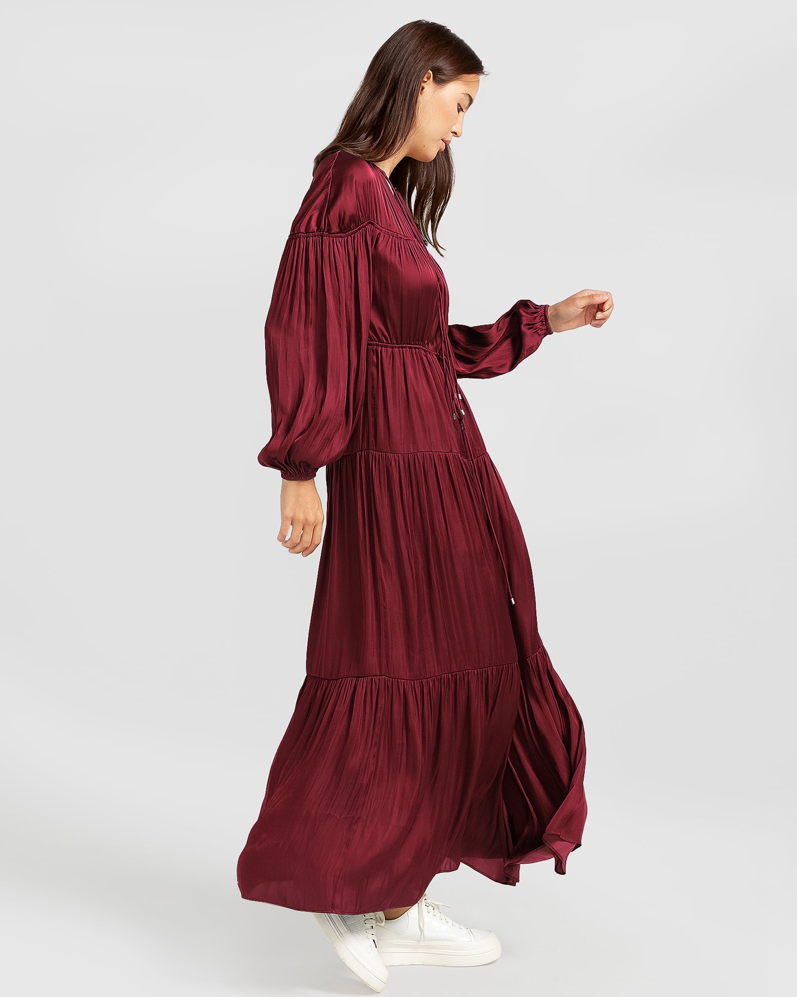 Belle & Bloom Window Seat Tiered Maxi Dress