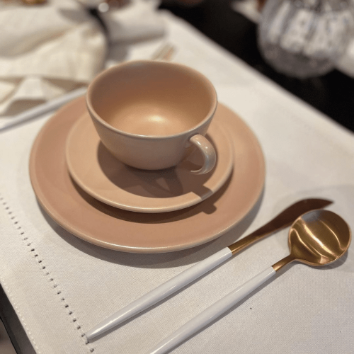 Oxford Unni Merengue 20 Pieces Dinnerware Set Service for 4 - Satin Effect