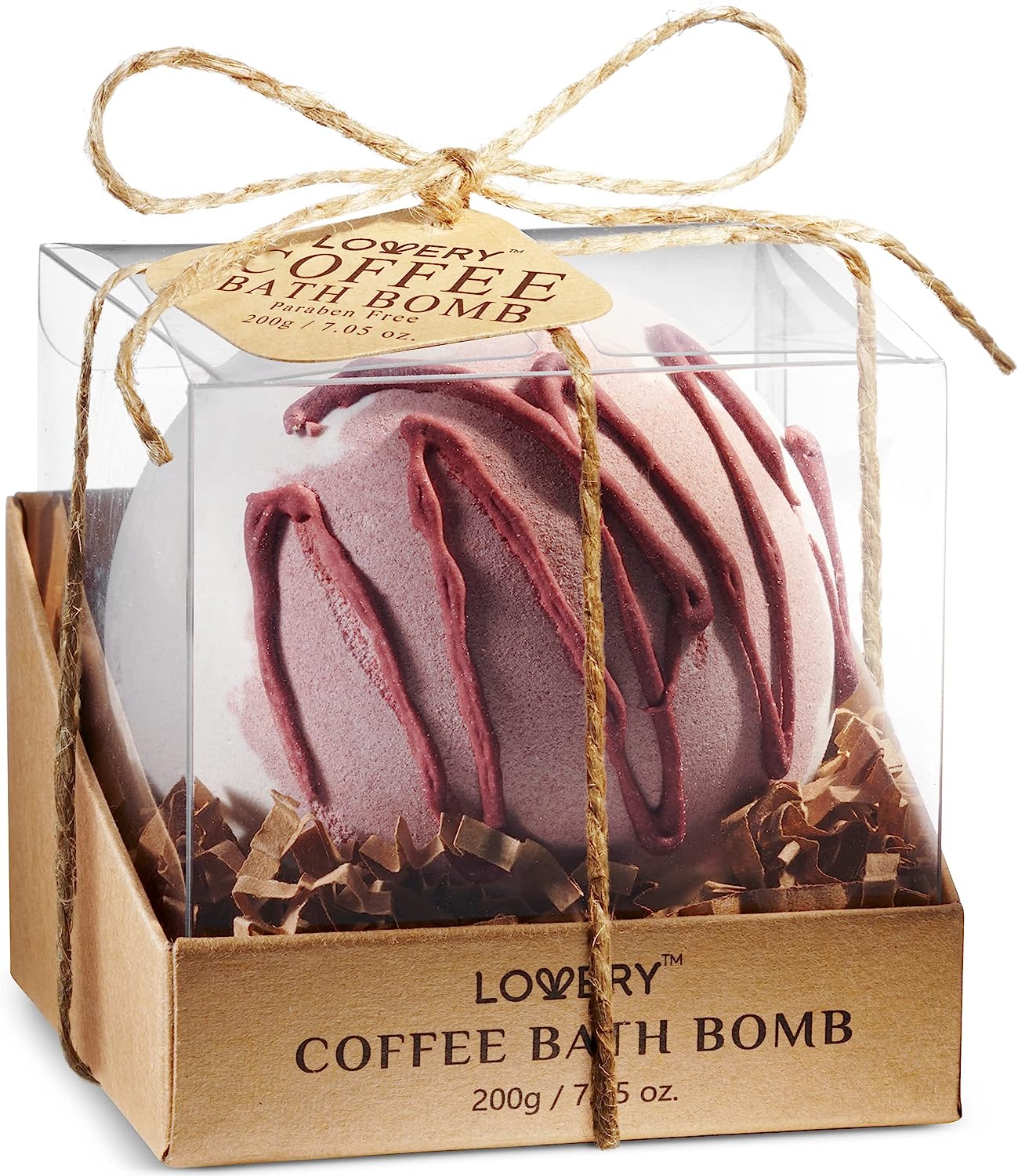 Lovery Coffee Handmade Bubble Bath Bomb, 7oz Extra Large Body Care Ball