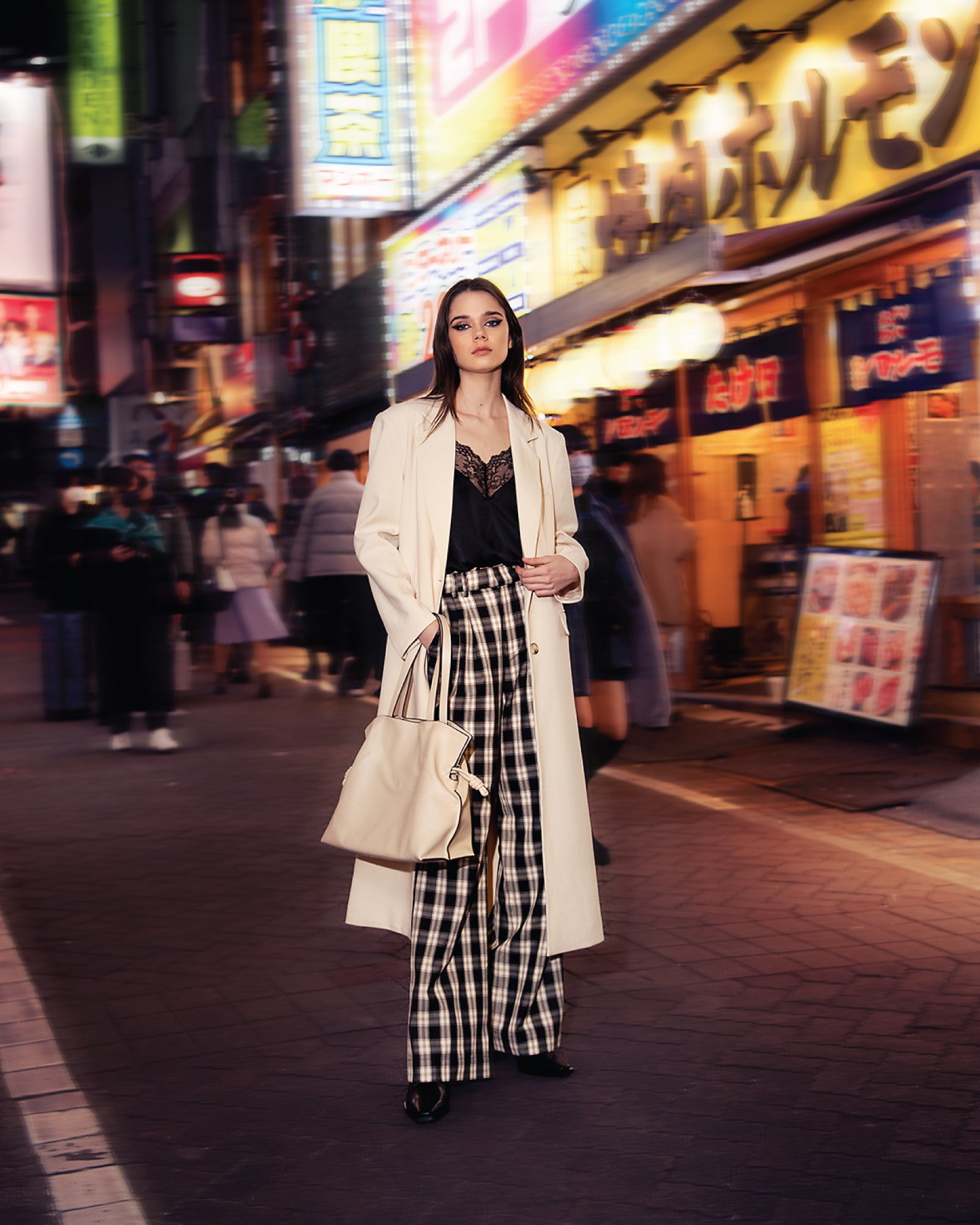 Belle & Bloom Transcendent Asymmetric Split Hem Coat