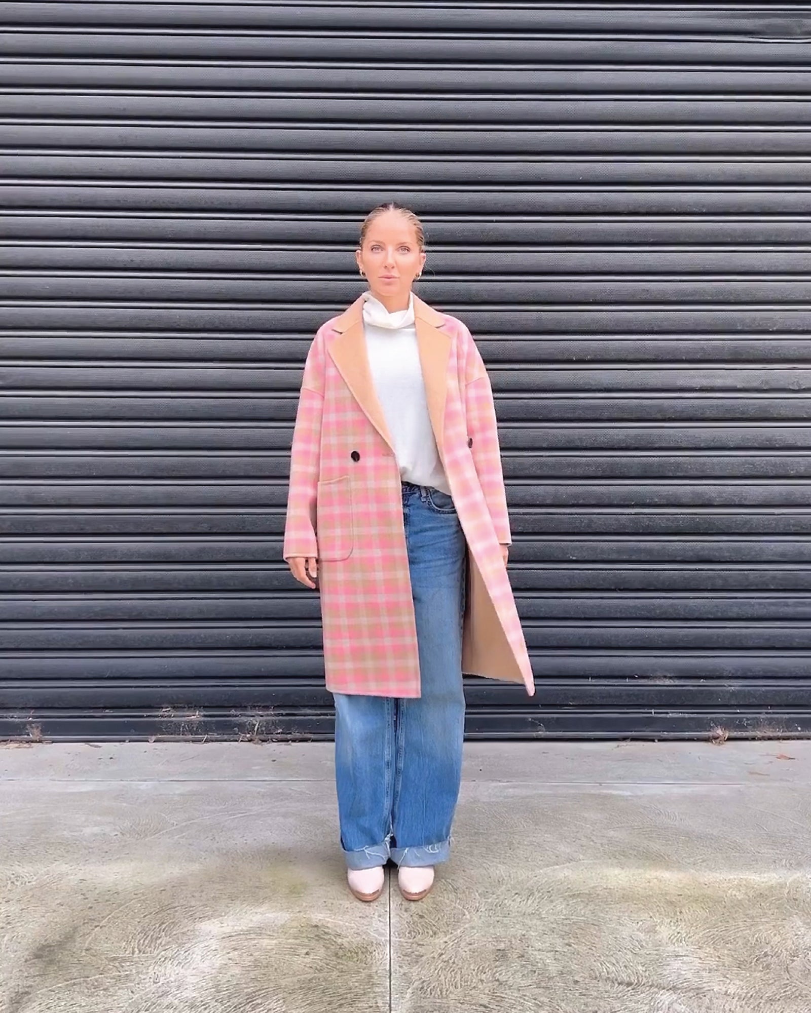 Belle & Bloom Publisher Double Breasted Wool Blend Coat