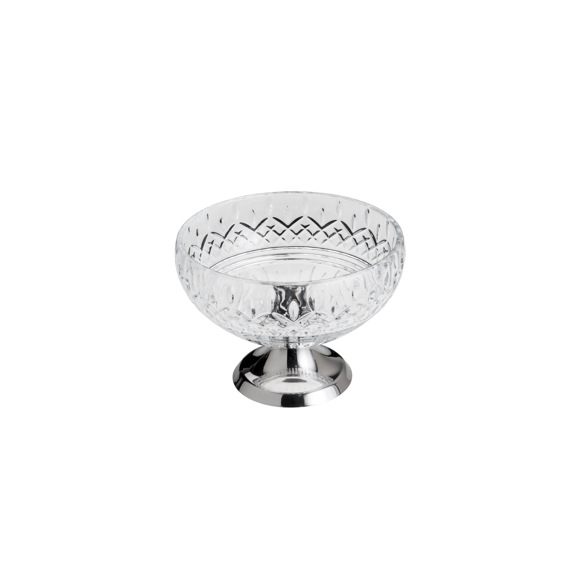 Lys Collection Crystal Centrepiece with Stainless Steel 25cm