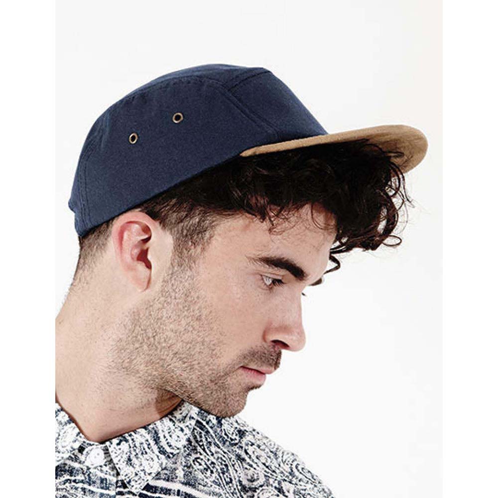 Beechfield - Suede Peak 5 Panel Baseball Cap (Pack of 2)