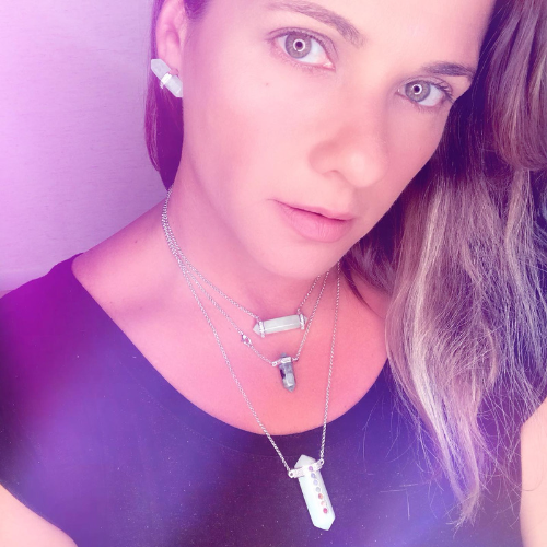 Prism Necklace Quartz Crystal - Handmade Product