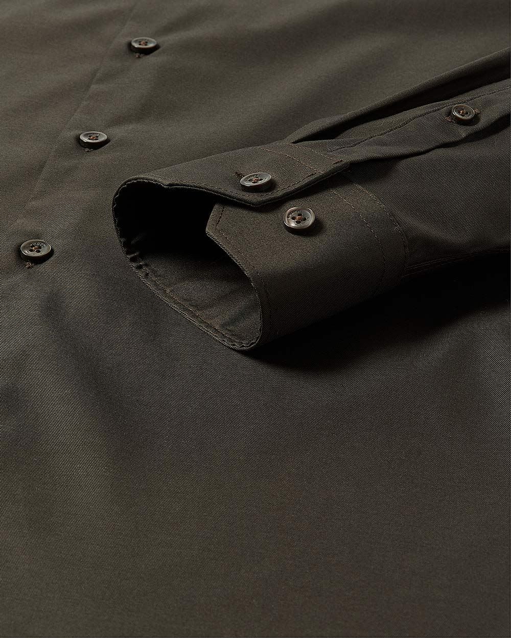 Slim-Fit Solid Sateen Dress Shirt