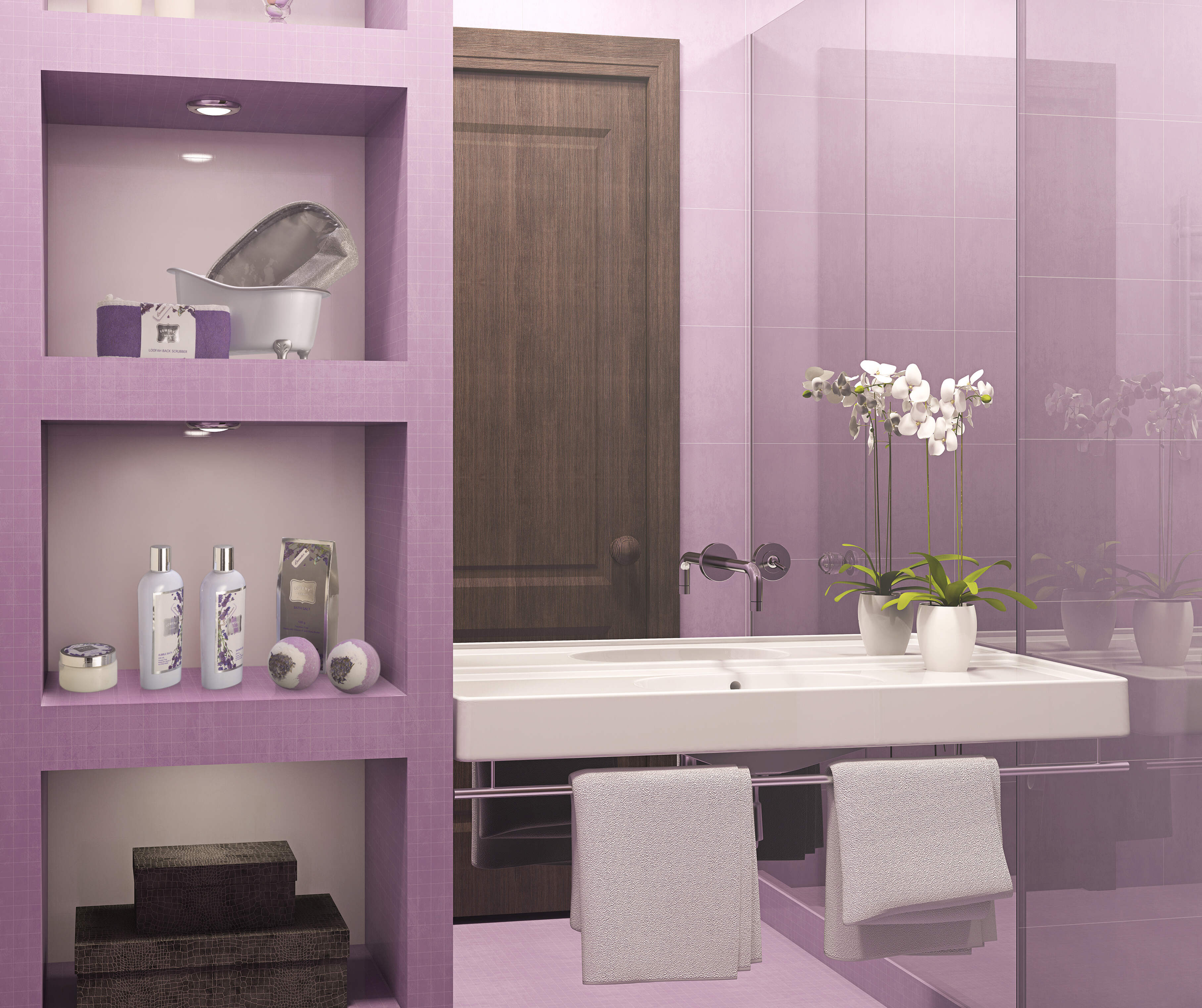 Lovery Gift Basket Set - Lavender And Jasmine Scent - Xl Bath Bombs