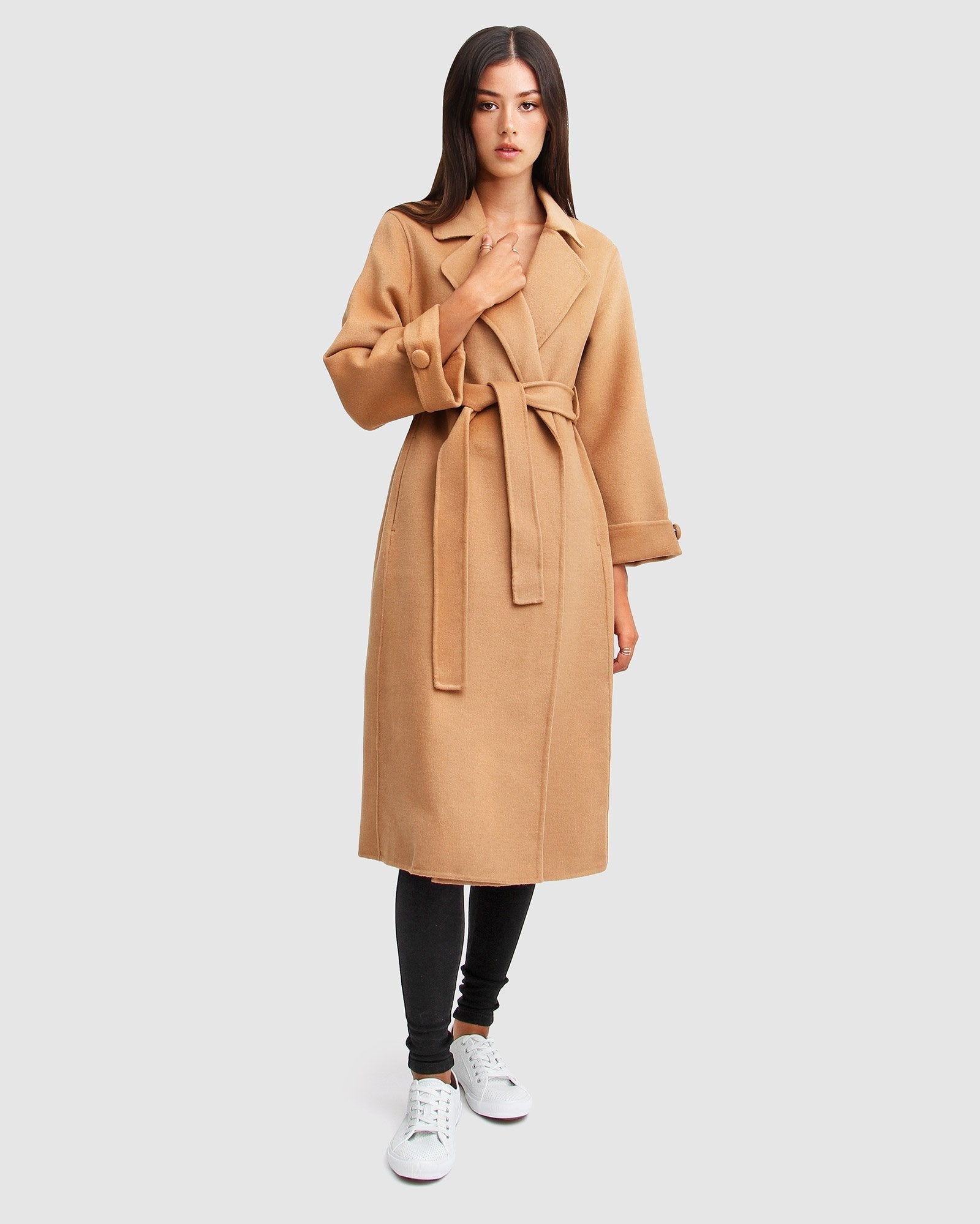 Belle & Bloom Stay Wild Oversized Wool Coat