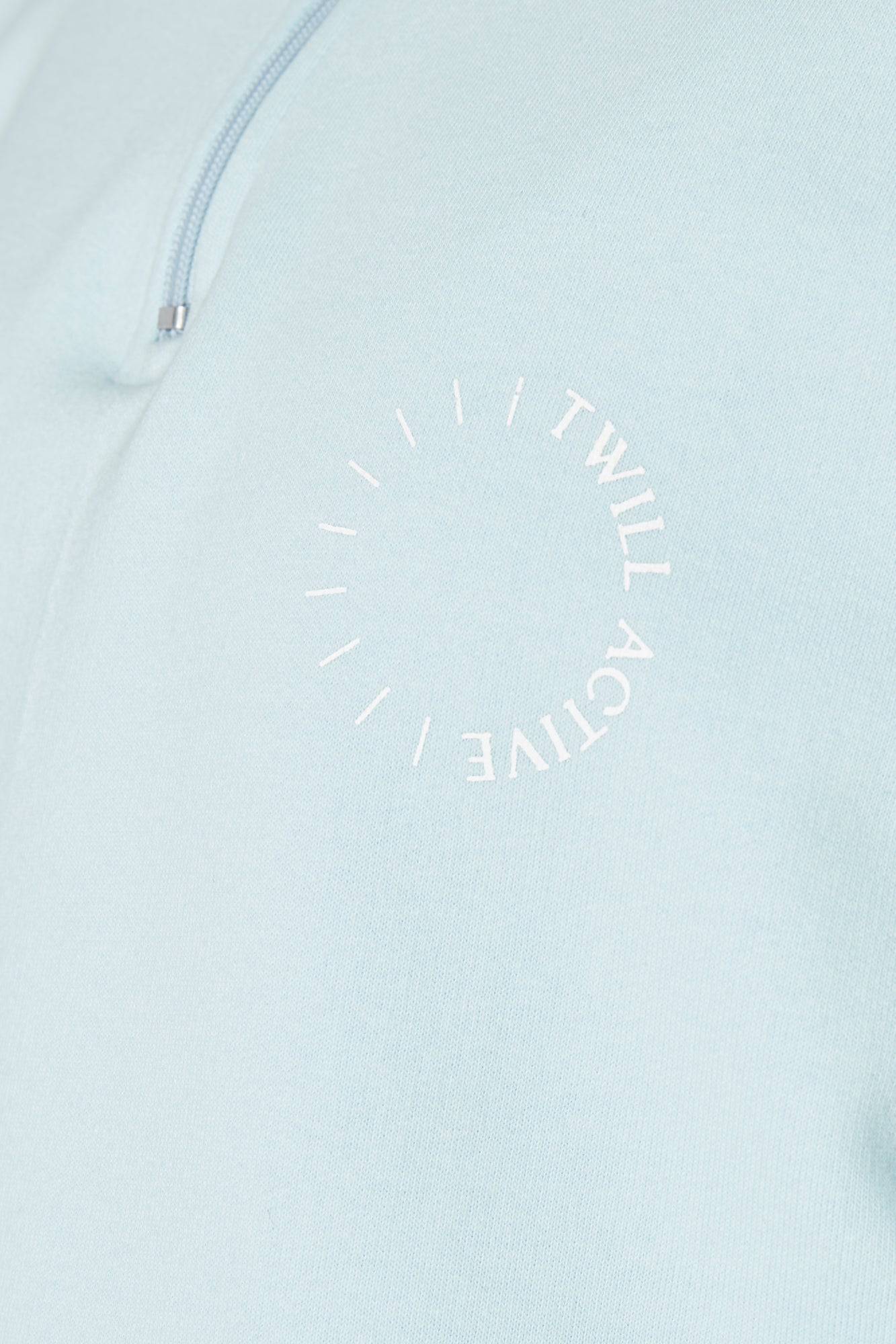 Twill Active -Essentials Oversized Funnel Neck Zip up Sweatshirt - Blue